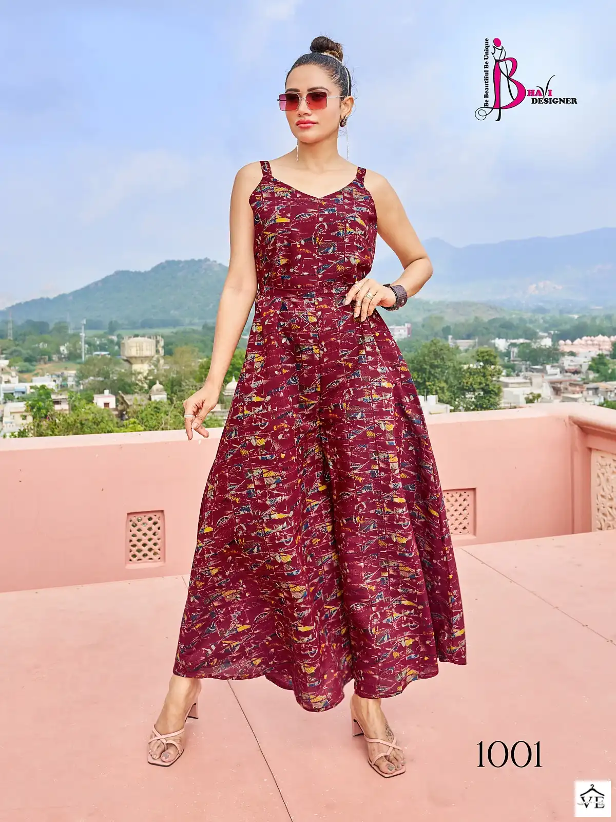 Vardan Ethnic Jump Suit Vol 1 Printed Modal Silk Wholesale Jump Suit Catalog — Wholesale Kurtis, MPA wholesale from Surat - Gallery Image 4
