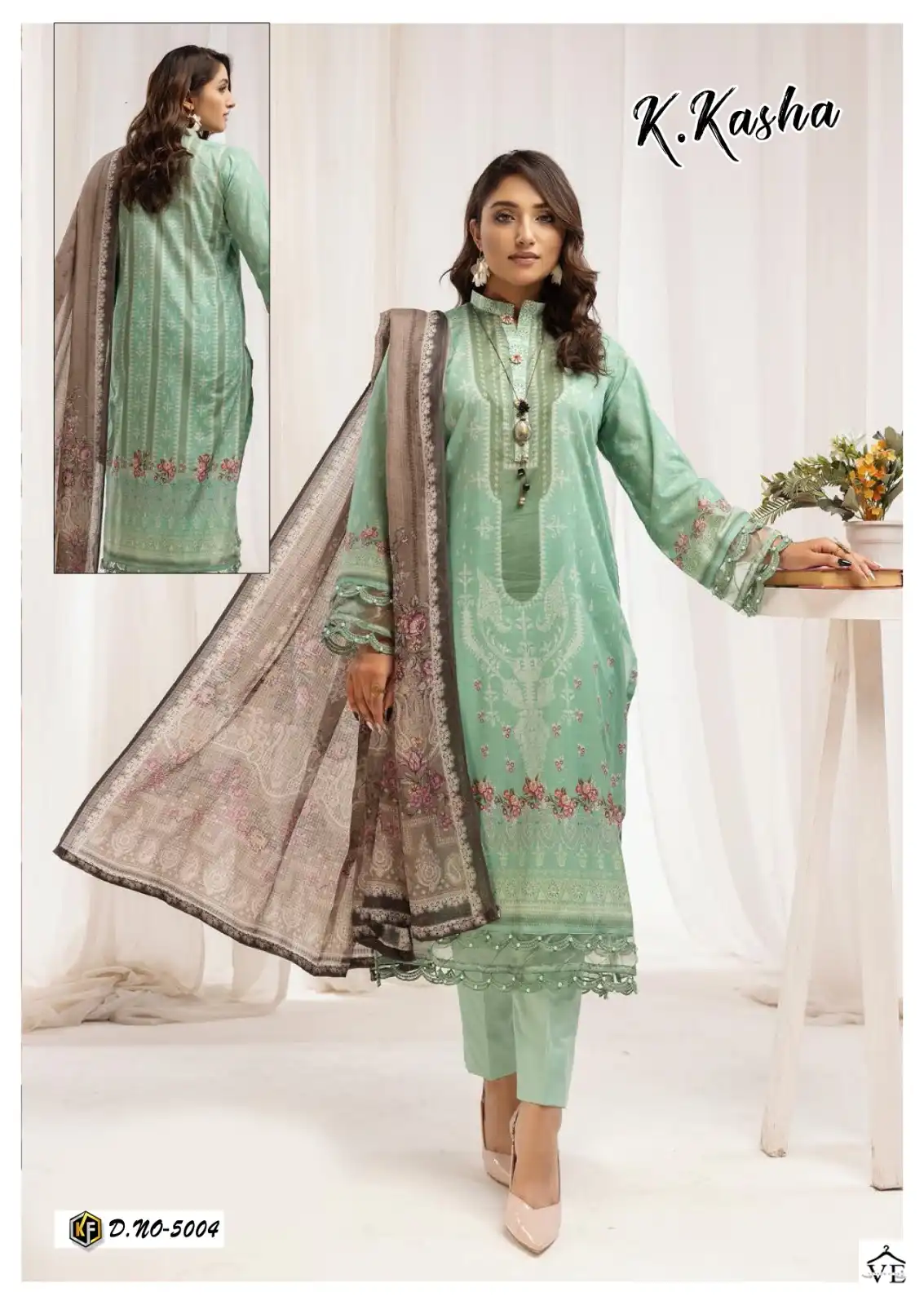 Keval Fab K Kasha Vol 5 Heavy Cotton Wholesale Pakistani Suit Catalog — Wholesale Salwar Suits, Keval Fab wholesale from Surat - Gallery Image 2