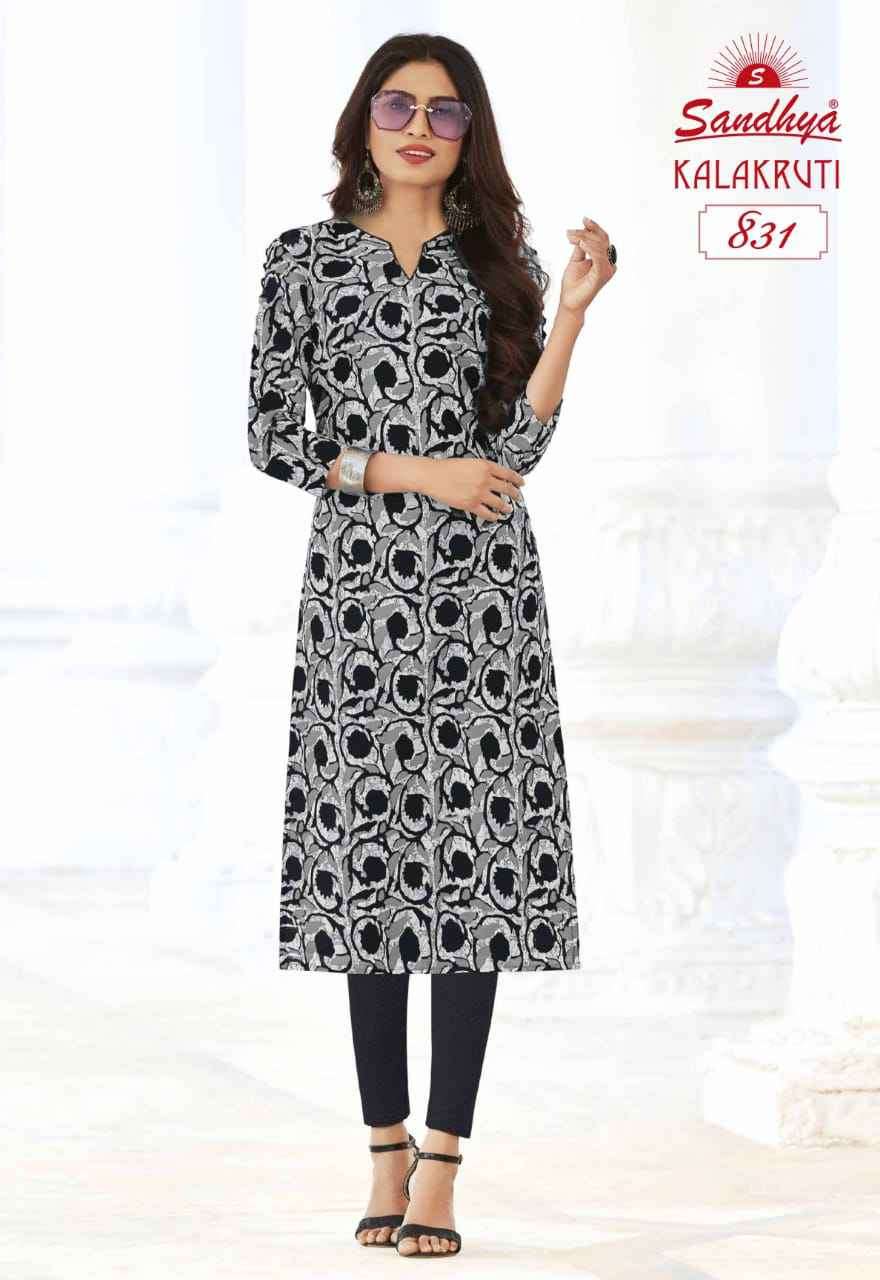 Vardan Ethnic Kalakruti Vol 23 Cotton Wholesale Fancy Kurts Catalog — Wholesale Kurtis, MPA wholesale from Surat - Gallery Image 10