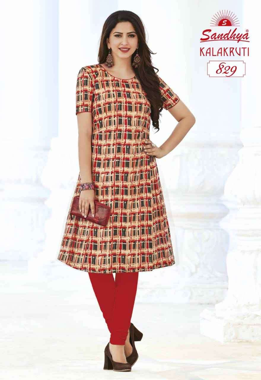 Vardan Ethnic Kalakruti Vol 23 Cotton Wholesale Fancy Kurts Catalog — Wholesale Kurtis, MPA wholesale from Surat - Gallery Image 12