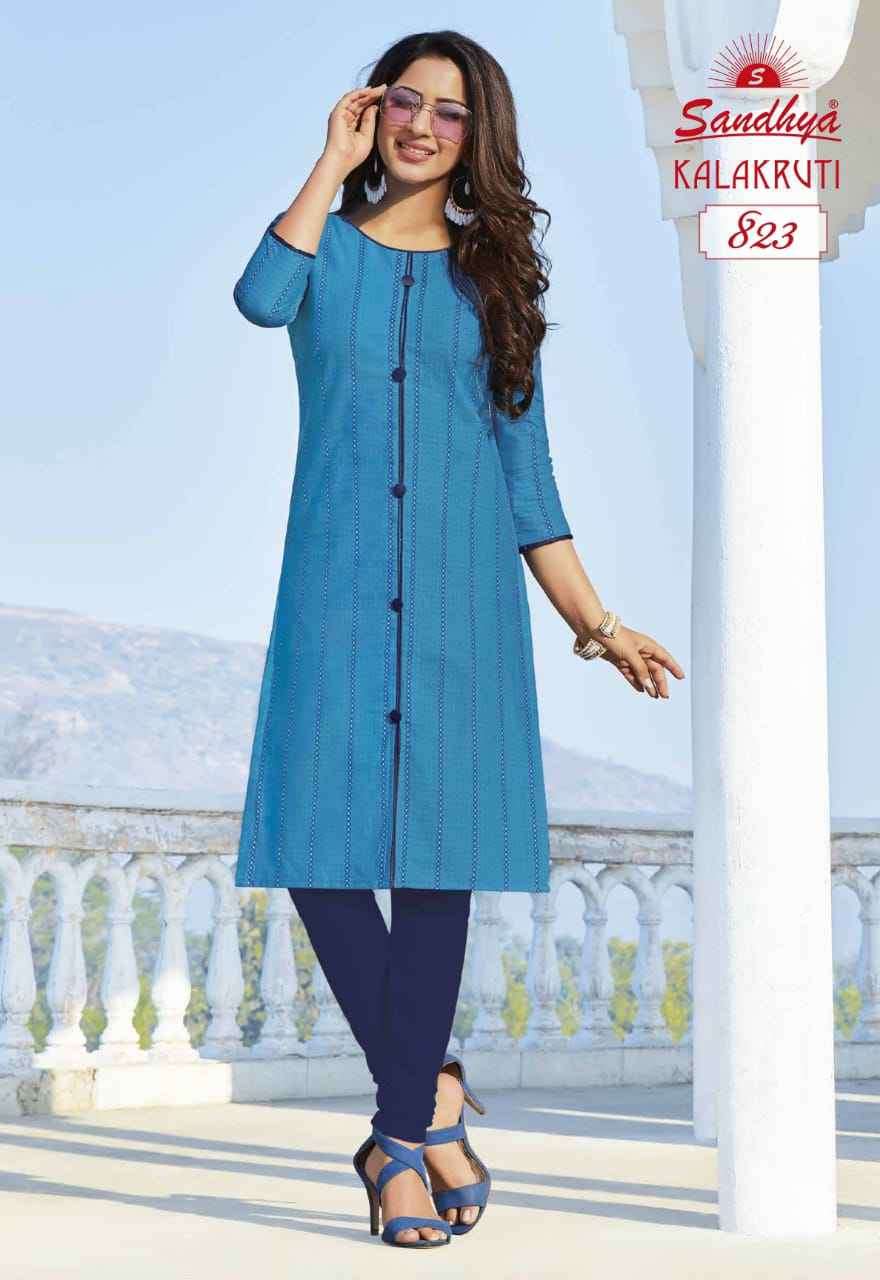 Vardan Ethnic Kalakruti Vol 23 Cotton Wholesale Fancy Kurts Catalog — Wholesale Kurtis, MPA wholesale from Surat - Gallery Image 2