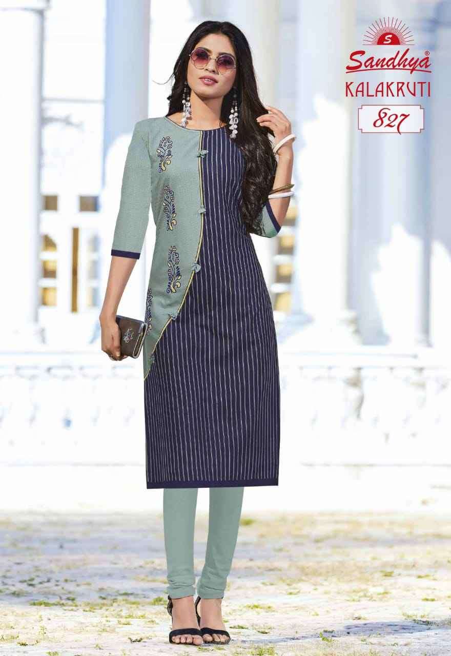 Vardan Ethnic Kalakruti Vol 23 Cotton Wholesale Fancy Kurts Catalog — Wholesale Kurtis, MPA wholesale from Surat - Gallery Image 4