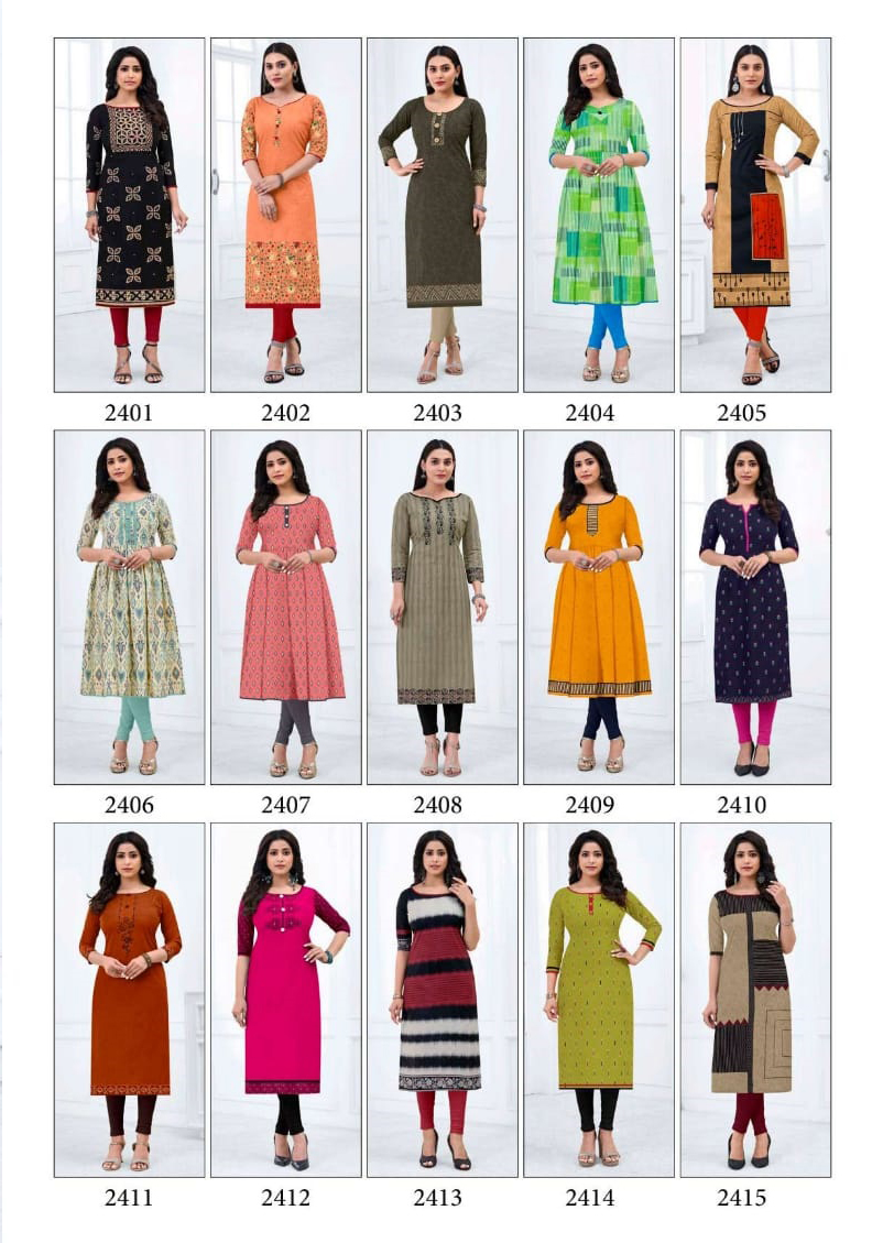 Vardan Ethnic Kalakruti Vol 24 Cotton Wholesale Daily Wear Kurts Catalog — Wholesale Kurtis, MPA wholesale from Surat — view 16