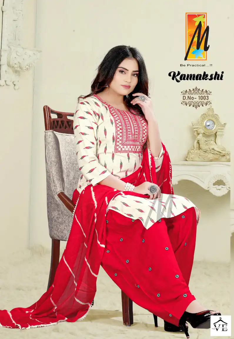 Master Kamakshi Heavy Printed Rayon Wholesale Readymade Salwar Suit Catalog — Wholesale Salwar Suits, MPA wholesale from Surat - Gallery Image 3