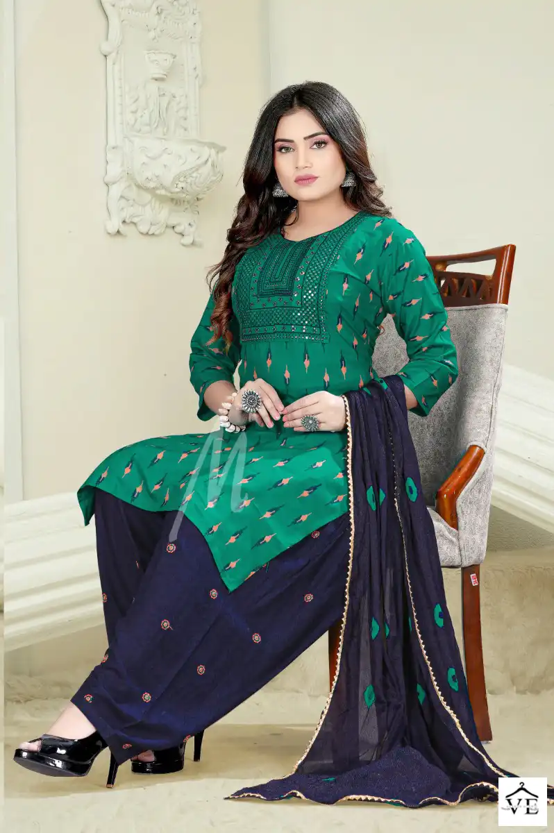 Master Kamakshi Heavy Printed Rayon Wholesale Readymade Salwar Suit Catalog — Wholesale Salwar Suits, MPA wholesale from Surat - Gallery Image 4