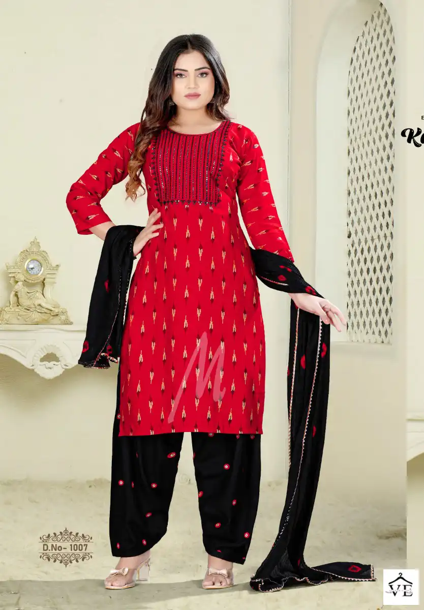 Master Kamakshi Heavy Printed Rayon Wholesale Readymade Salwar Suit Catalog — Wholesale Salwar Suits, MPA wholesale from Surat - Gallery Image 7