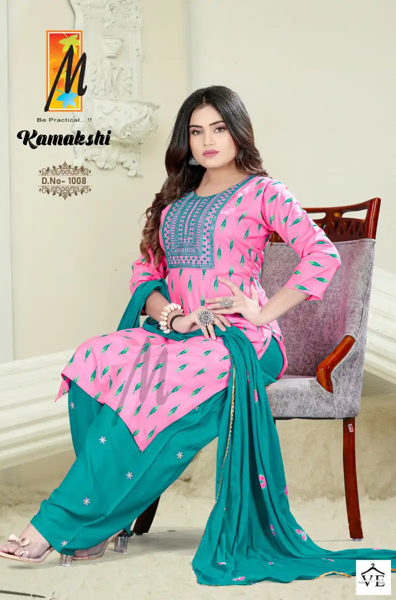 Master Kamakshi Heavy Printed Rayon Wholesale Readymade Salwar Suit Catalog — Wholesale Salwar Suits, MPA wholesale from Surat - Gallery Image 8