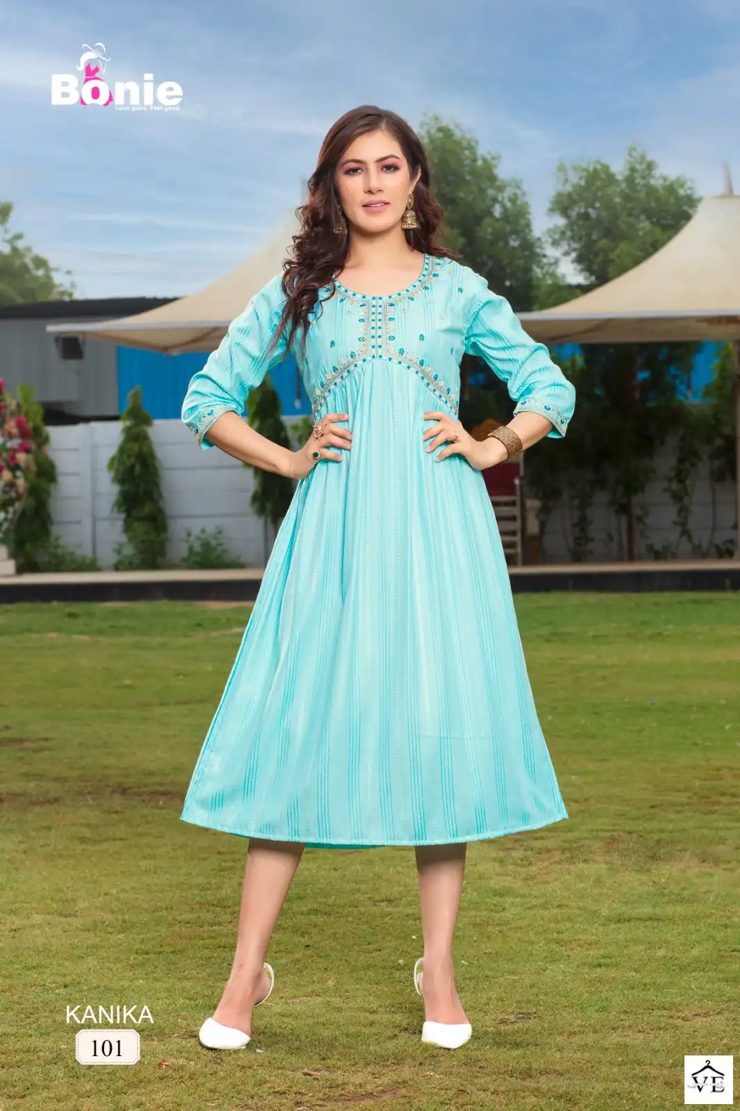 Bonie Kanika Heavy Rayon Wholesale Kurtis Catalog — Wholesale Kurtis, bonie wholesale from Surat — view 2
