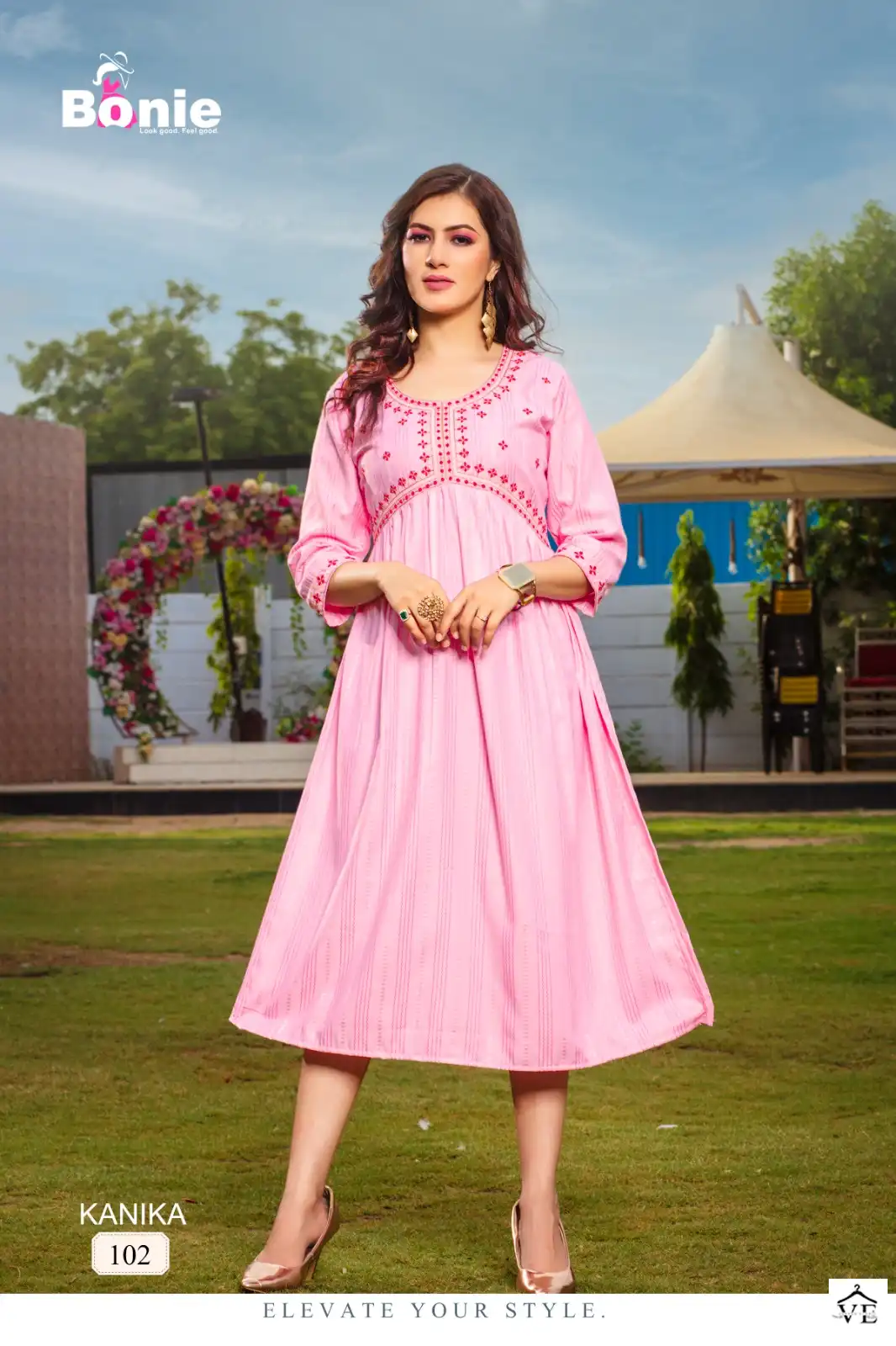 Bonie Kanika Heavy Rayon Wholesale Kurtis Catalog — Wholesale Kurtis, bonie wholesale from Surat — view 4