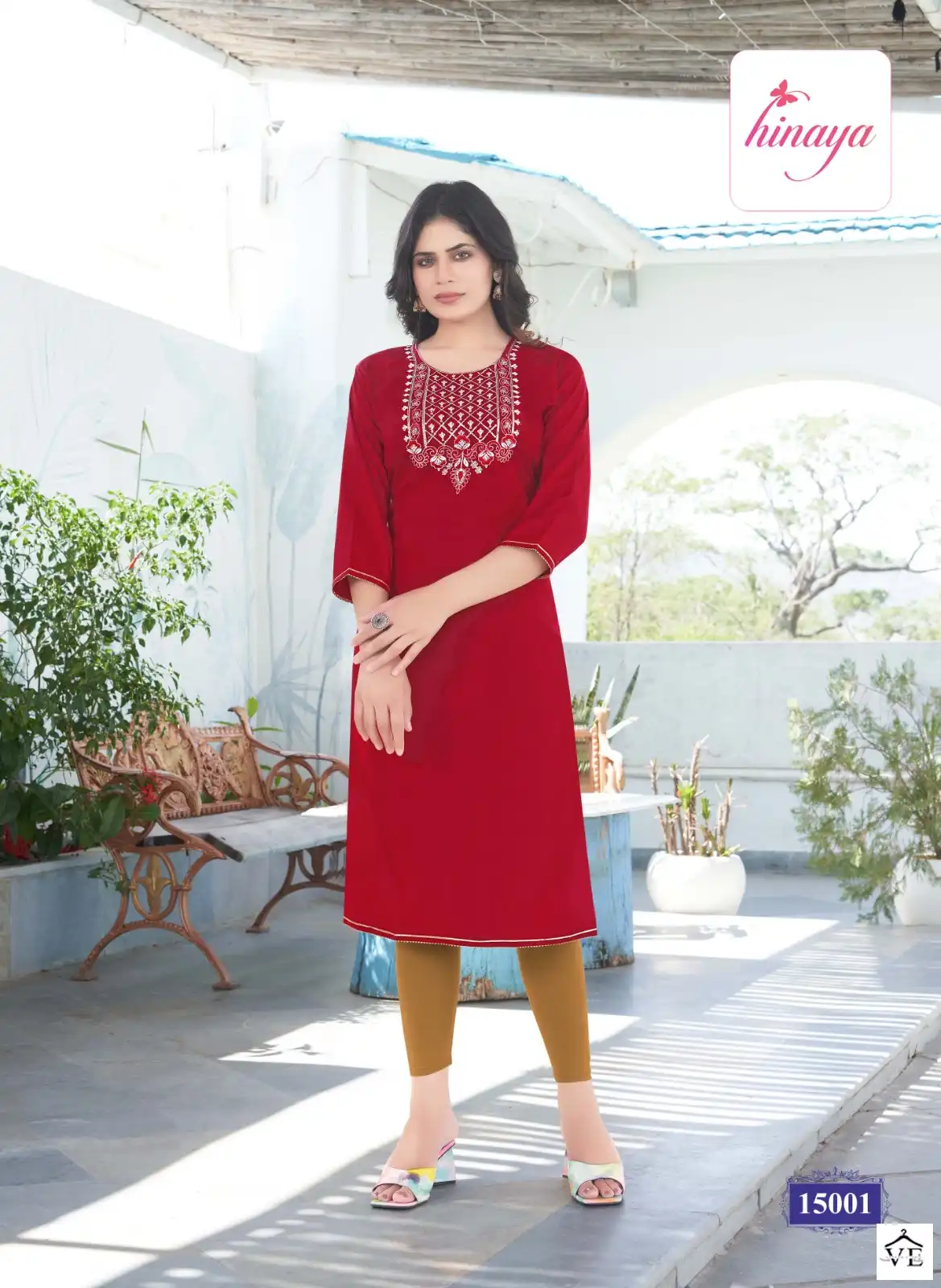 Hinaya Kareena Vol 15 Heavy Rayon Lining Wholesale Kurtis Catalog — Wholesale Kurtis, MPA wholesale from Surat - Gallery Image 2