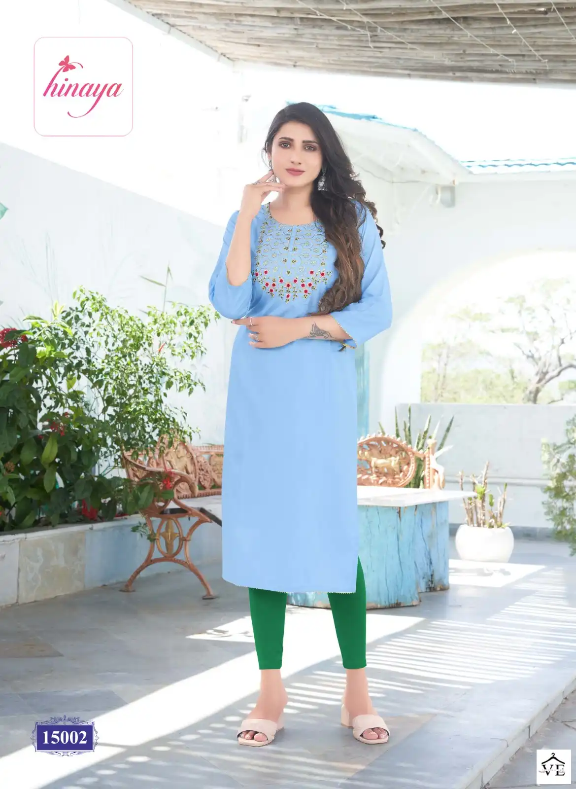 Hinaya Kareena Vol 15 Heavy Rayon Lining Wholesale Kurtis Catalog — Wholesale Kurtis, MPA wholesale from Surat - Gallery Image 3