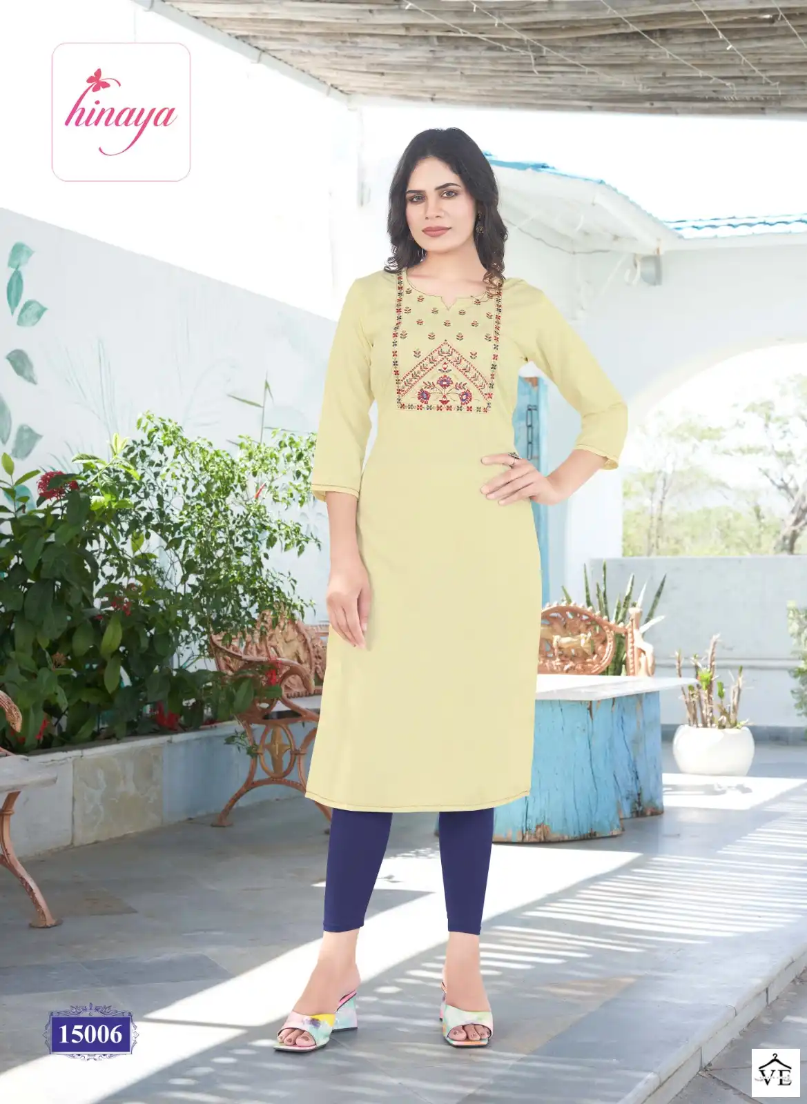 Hinaya Kareena Vol 15 Heavy Rayon Lining Wholesale Kurtis Catalog — Wholesale Kurtis, MPA wholesale from Surat - Gallery Image 6