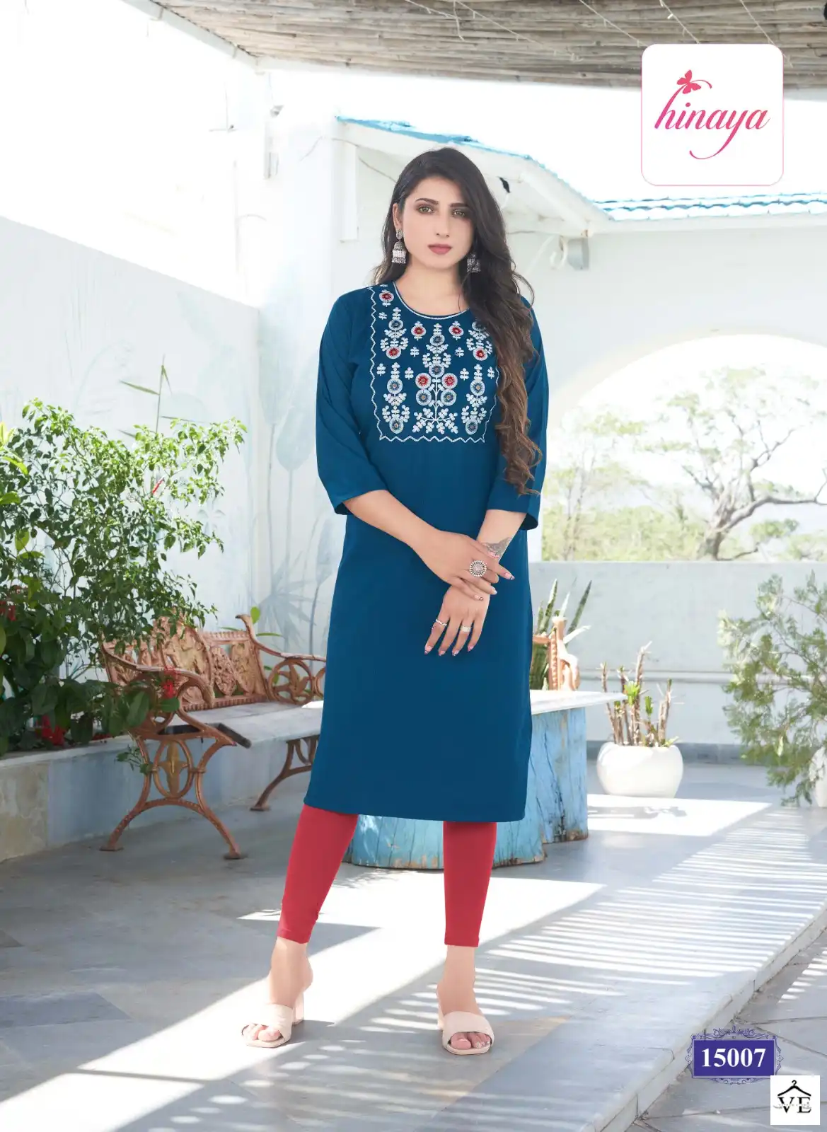 Hinaya Kareena Vol 15 Heavy Rayon Lining Wholesale Kurtis Catalog — Wholesale Kurtis, MPA wholesale from Surat - Gallery Image 7