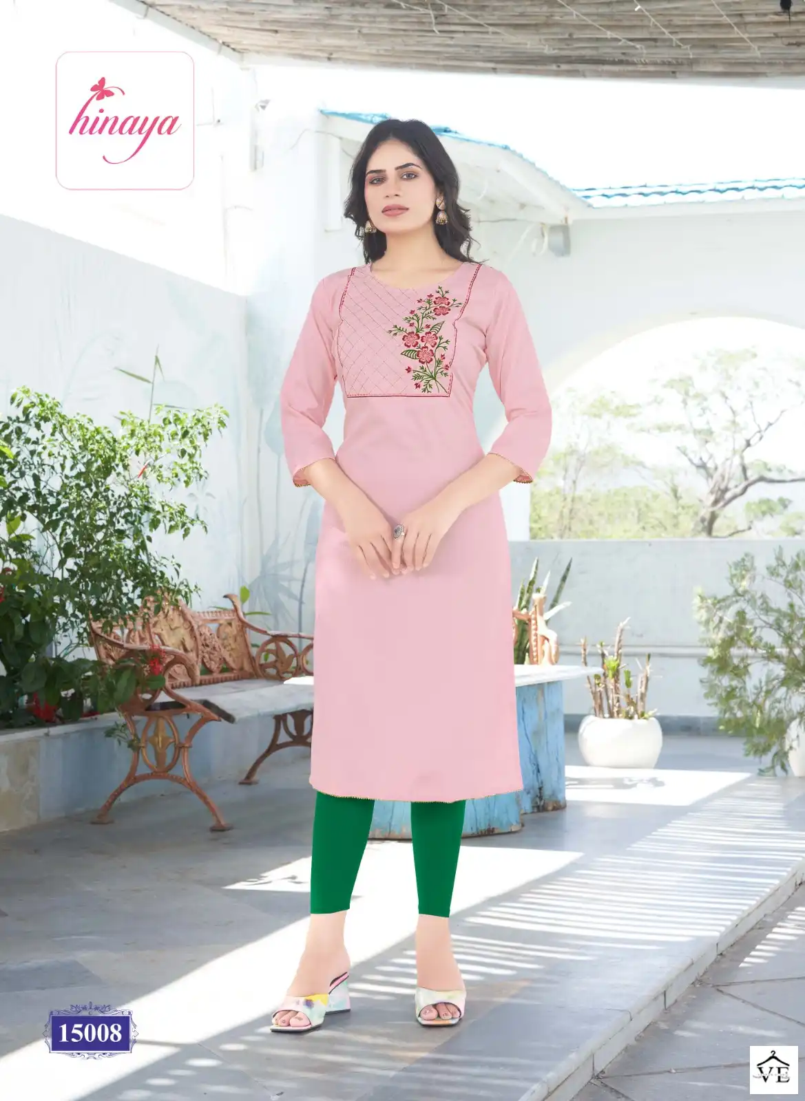 Hinaya Kareena Vol 15 Heavy Rayon Lining Wholesale Kurtis Catalog — Wholesale Kurtis, MPA wholesale from Surat - Gallery Image 8
