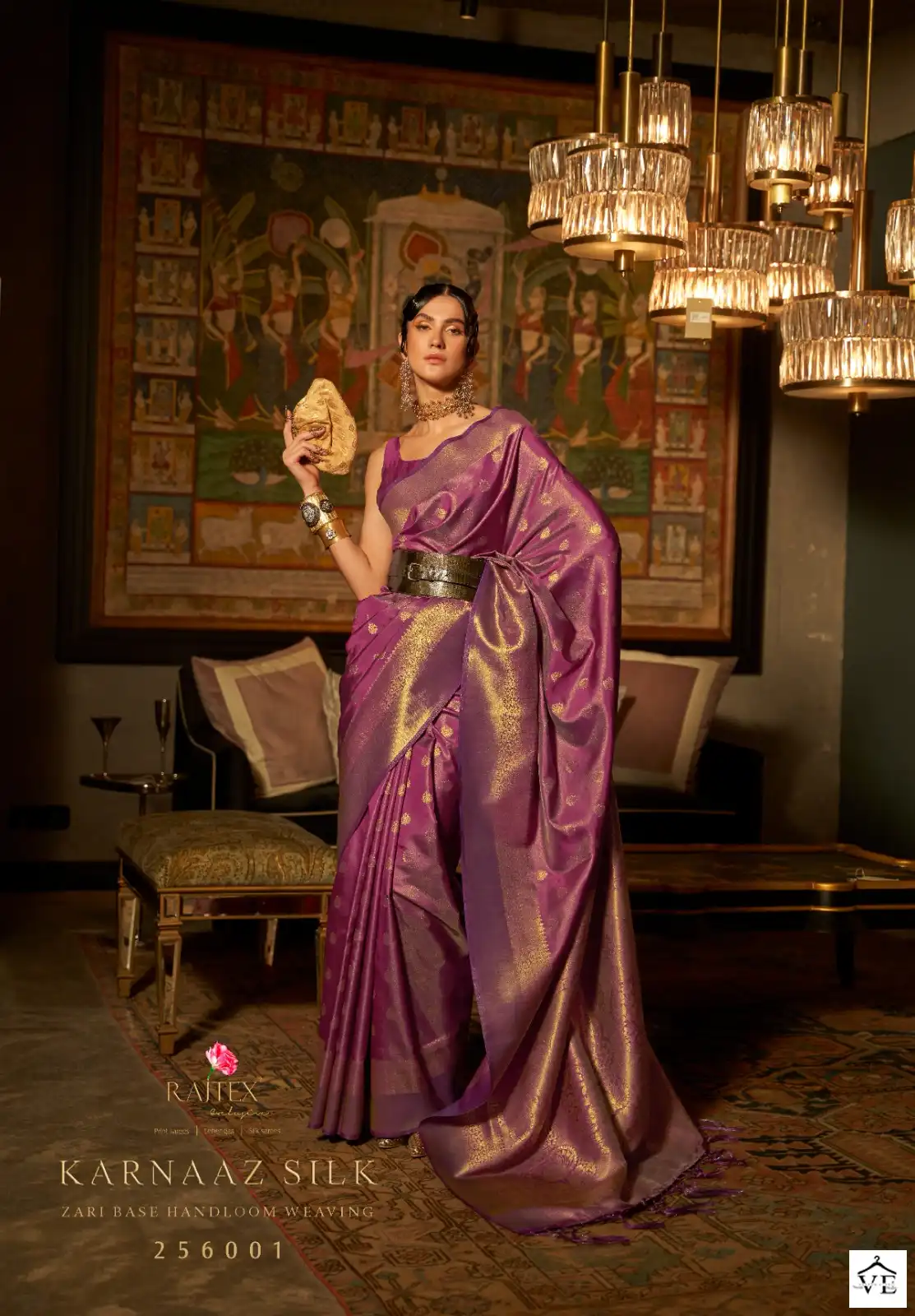 Rajtex Karnaaz Silk Weaving Silk Wholesale Saree Catalog - Image 6