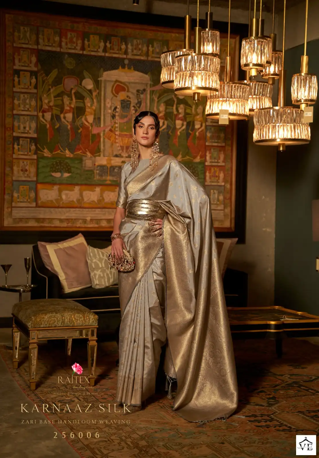 Rajtex Karnaaz Silk Weaving Silk Wholesale Saree Catalog - Image 4