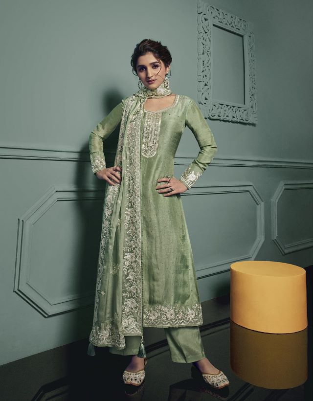 Vinay Fashion Saanvi Hitlist Thread Embroidered Dola Wholesale Designer Salwar Suit Catalog — Wholesale Salwar Suits, MPA wholesale from Surat - Gallery Image 3