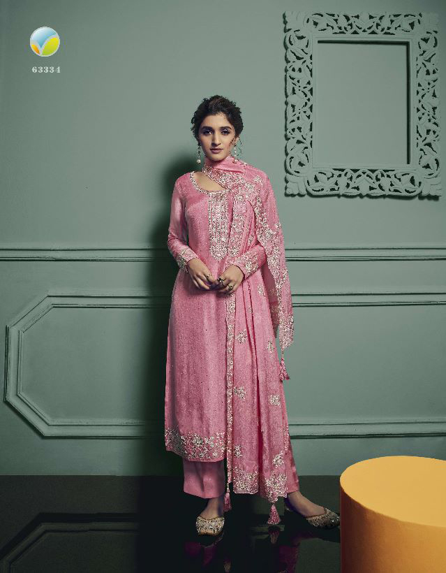 Vinay Fashion Saanvi Hitlist Thread Embroidered Dola Wholesale Designer Salwar Suit Catalog — Wholesale Salwar Suits, MPA wholesale from Surat - Gallery Image 4