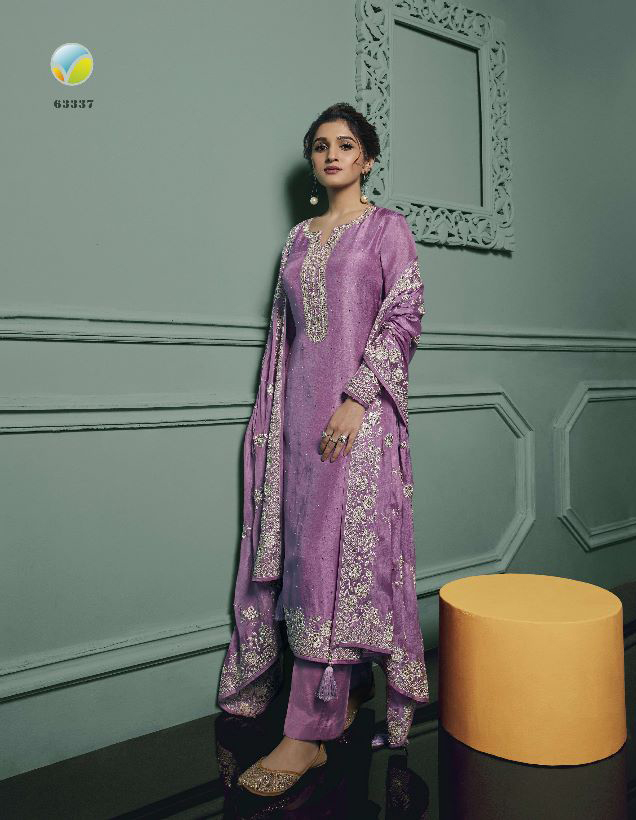 Vinay Fashion Saanvi Hitlist Thread Embroidered Dola Wholesale Designer Salwar Suit Catalog — Wholesale Salwar Suits, MPA wholesale from Surat - Gallery Image 5