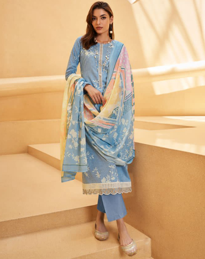 Mumtaz Arts Khaab Nx Lawn Cotton Wholesale Fancy Salwar Suit Catalog — Wholesale Salwar Suits, MPA wholesale from Surat — view 1