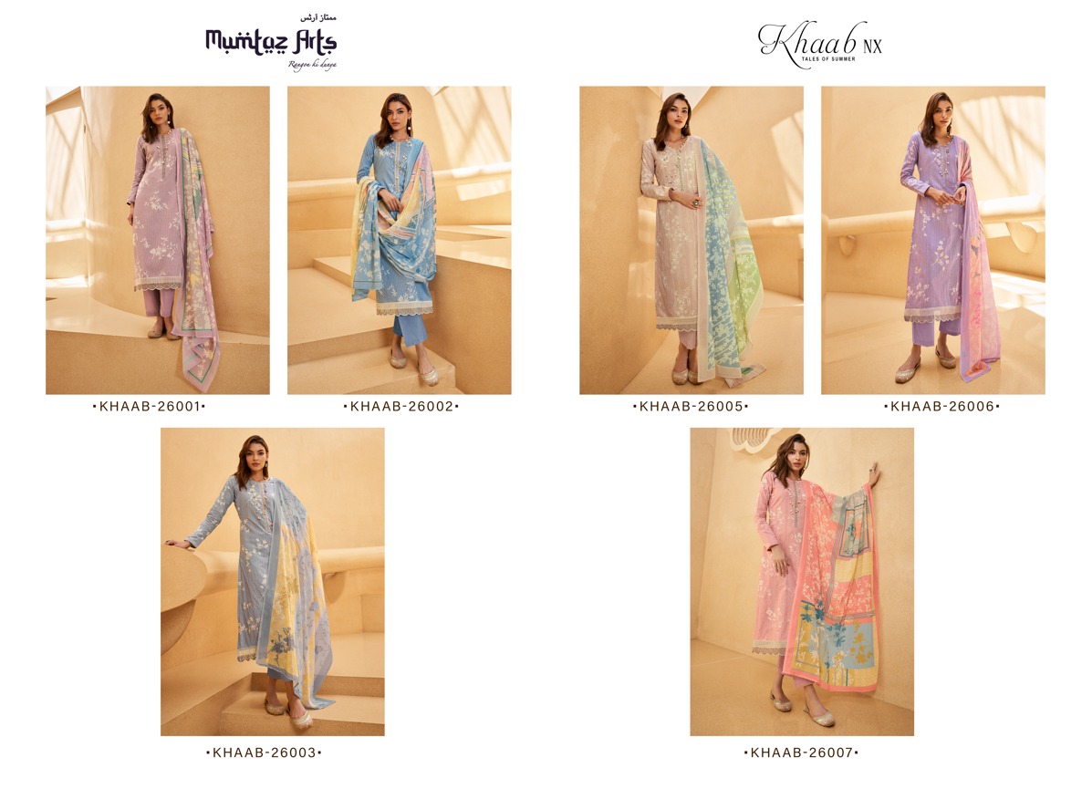 Mumtaz Arts Khaab Nx Lawn Cotton Wholesale Fancy Salwar Suit Catalog — Wholesale Salwar Suits, MPA wholesale from Surat — view 7