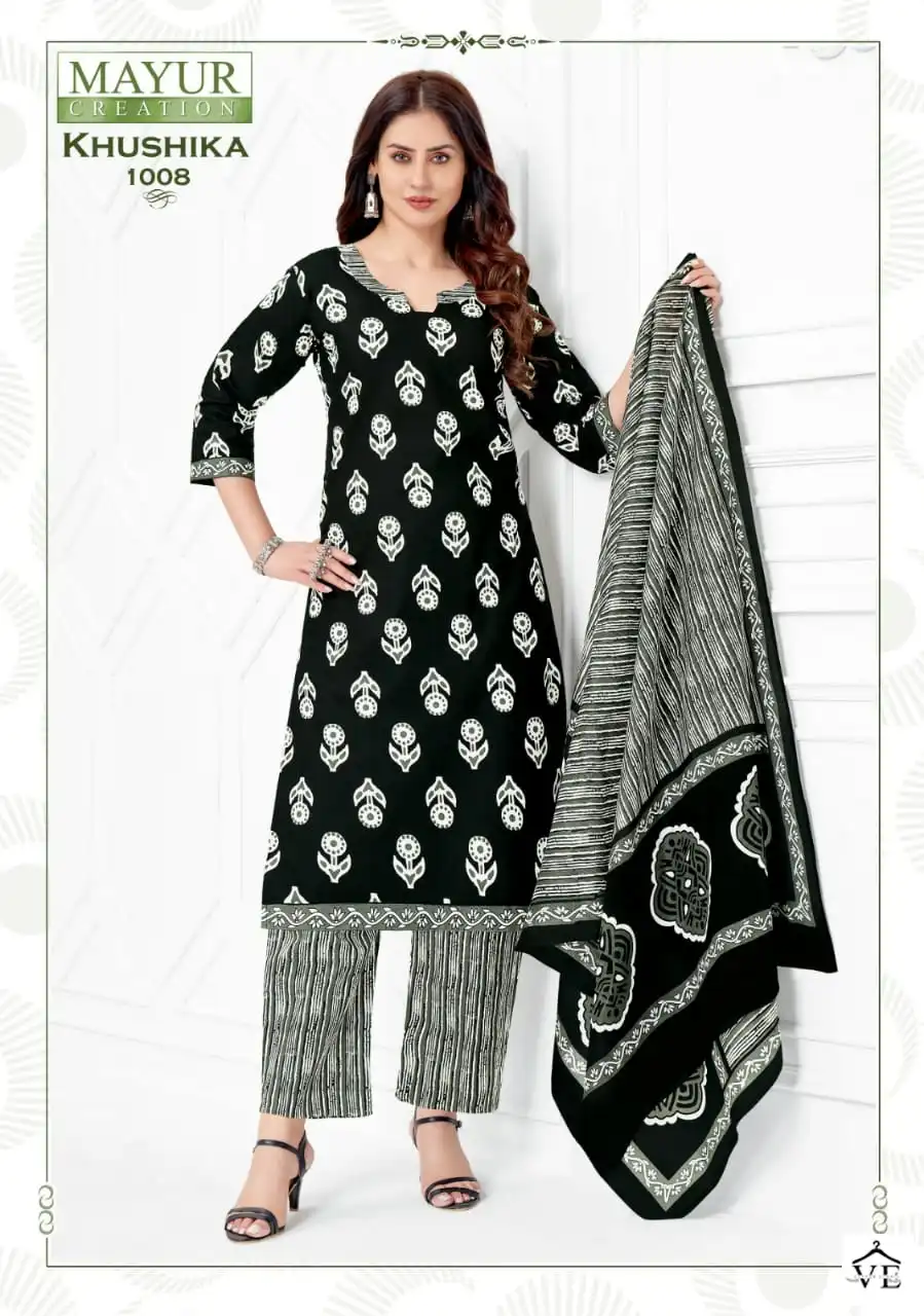 Mayur Khushika Vol 1 Pure Cotton Wholesale Readymade Suits Catalog — Wholesale Salwar Suits, Mayur Dress wholesale from Surat - Gallery Image 7