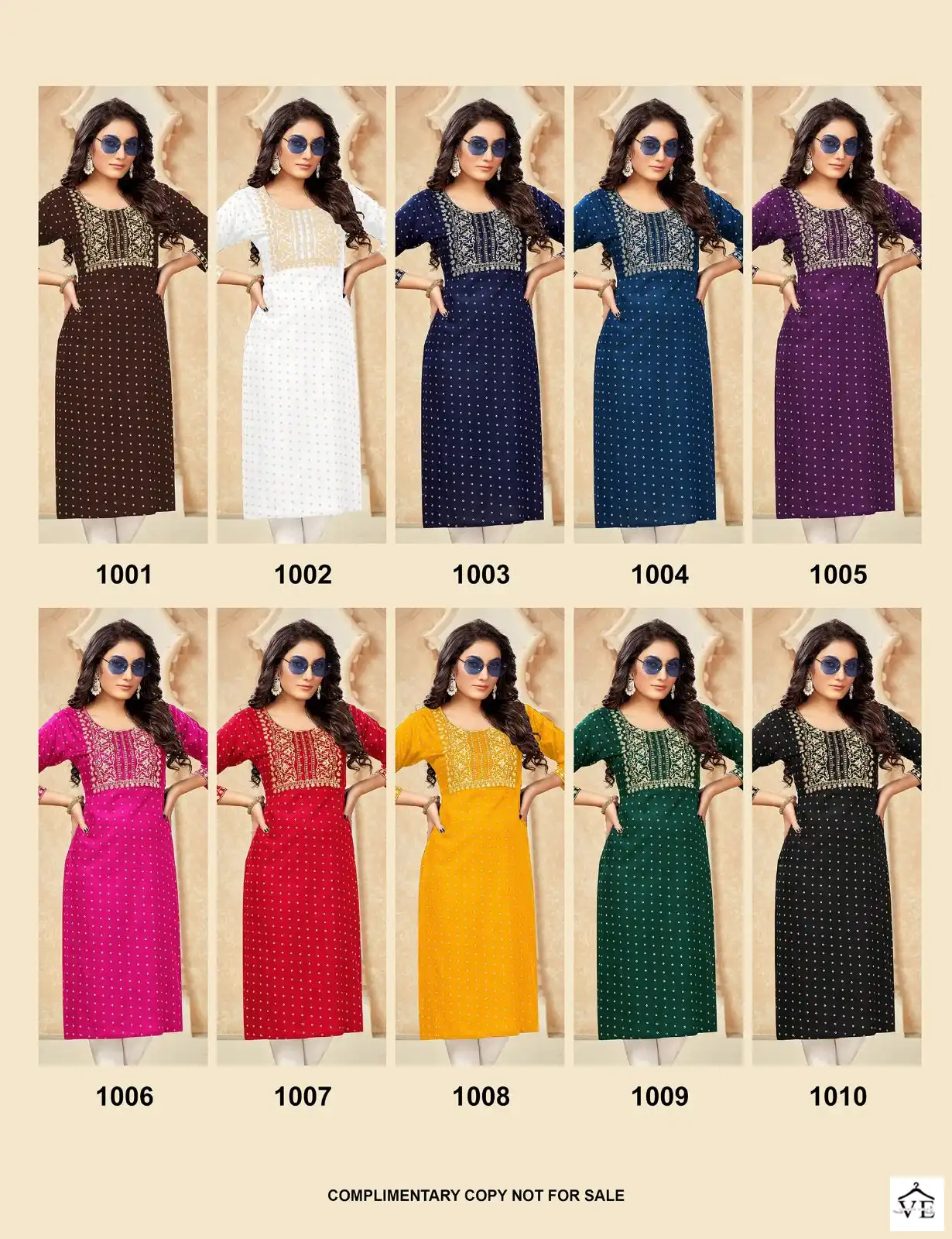 Vardan Ethnic Kirti Rayon Gold Print Wholesale Kurtis Catalog — Wholesale Kurtis, MPA wholesale from Surat — view 11