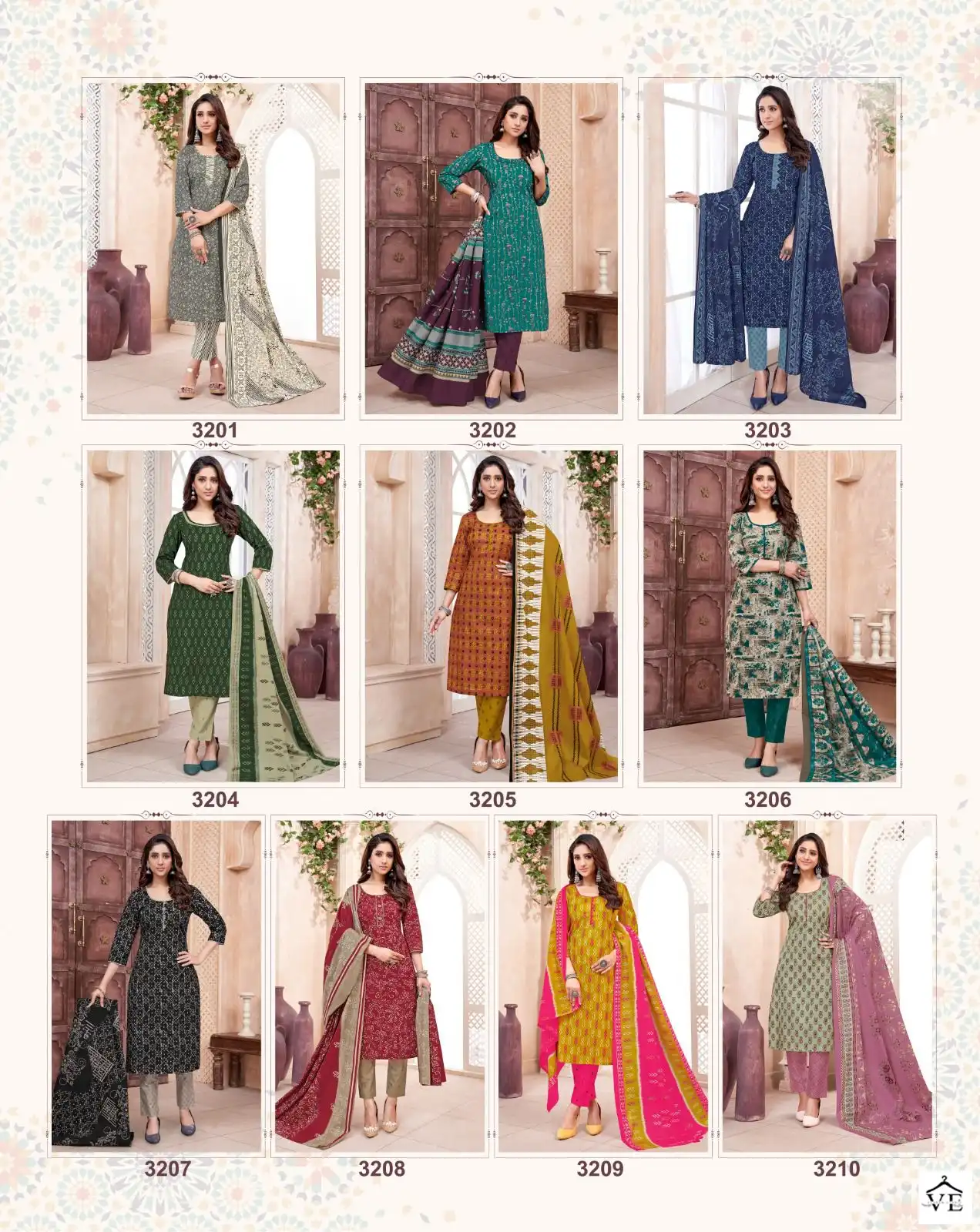 Balaji Kumkum Vol 32 Cotton Wholesale Readymade Suits Catalog — Wholesale Salwar Suits, MPA wholesale from Surat — view 11