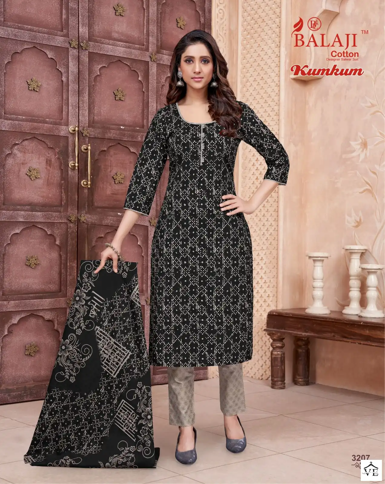 Balaji Kumkum Vol 32 Cotton Wholesale Readymade Suits Catalog — Wholesale Salwar Suits, MPA wholesale from Surat - Gallery Image 8
