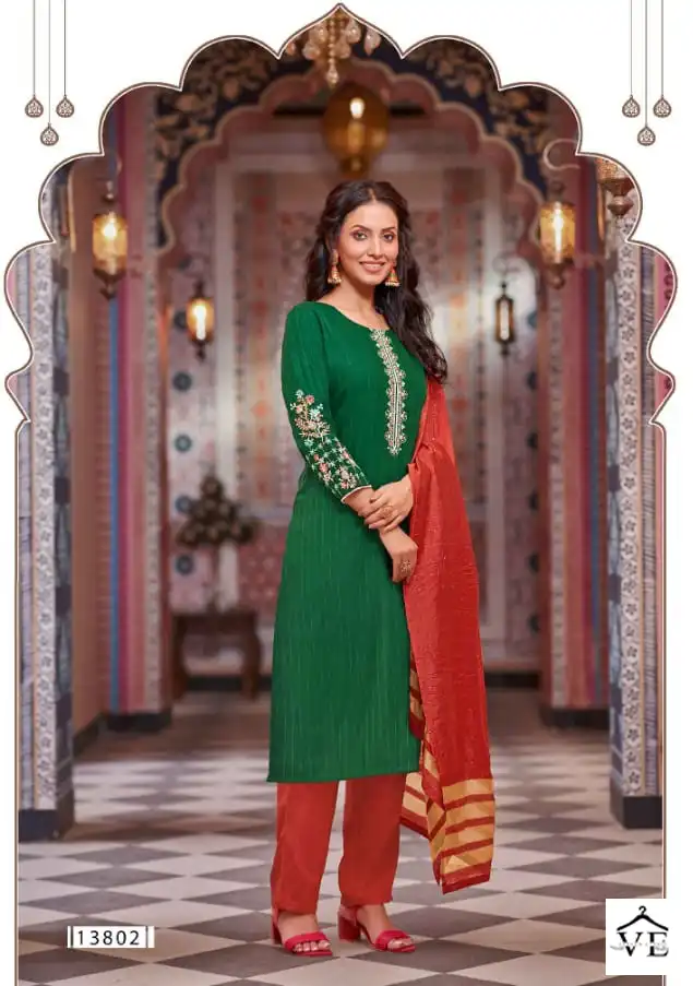 Kalaroop Kalindi Rayon Wholesale Readymade Suits Catalog — Wholesale Salwar Suits, MPA wholesale from Surat - Gallery Image 3