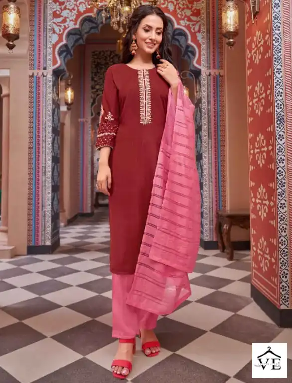 Kalaroop Kalindi Rayon Wholesale Readymade Suits Catalog — Wholesale Salwar Suits, MPA wholesale from Surat — view 1