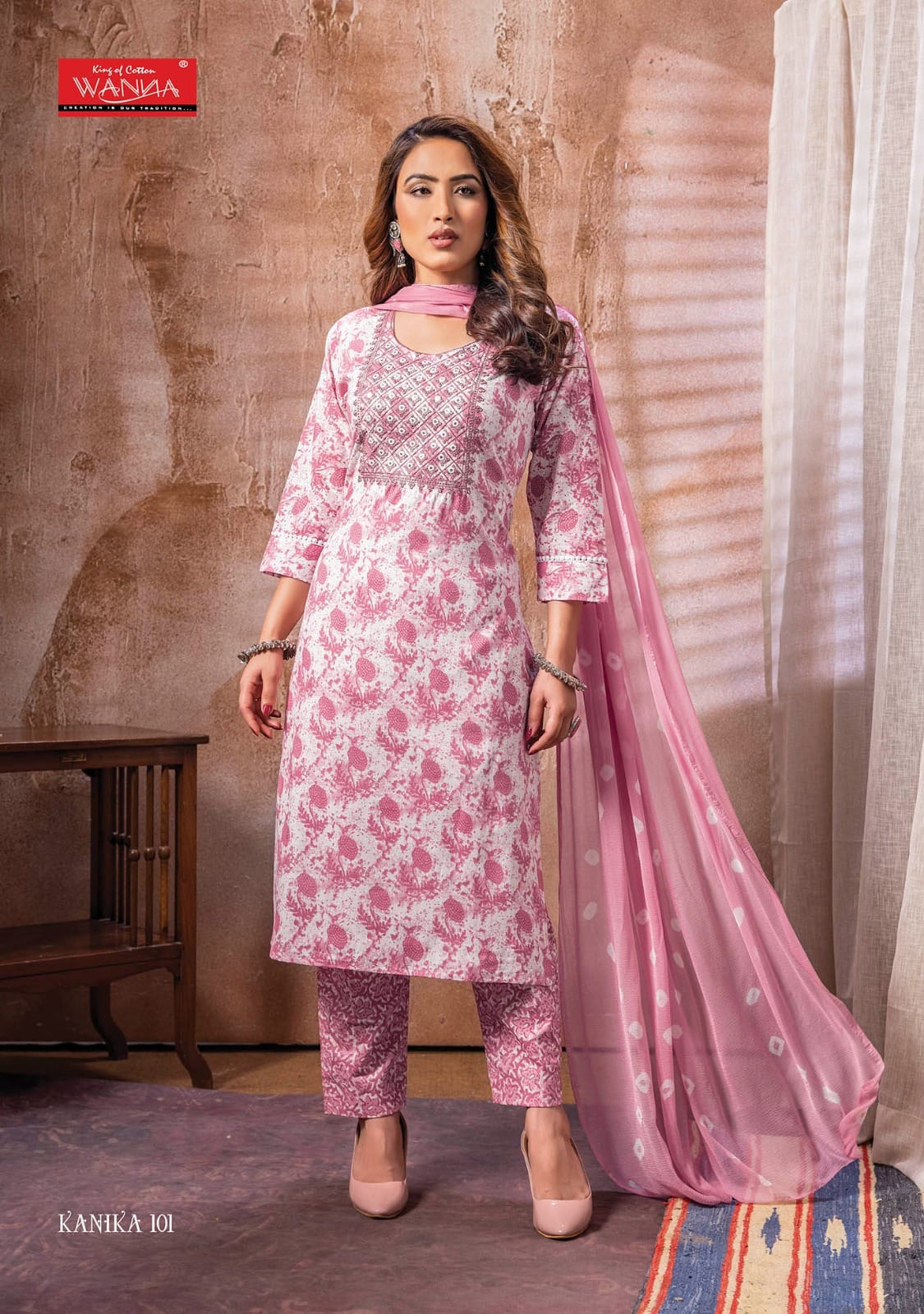 Wanna Kanika Pure Cotton Wholesale Readymade Salwar Suit Catalog — Wholesale Salwar Suits, MPA wholesale from Surat - Gallery Image 2