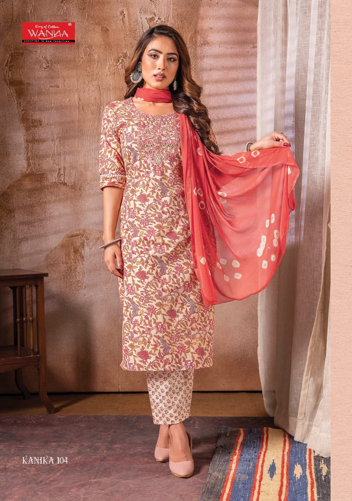 Wanna Kanika Pure Cotton Wholesale Readymade Salwar Suit Catalog — Wholesale Salwar Suits, MPA wholesale from Surat - Gallery Image 3