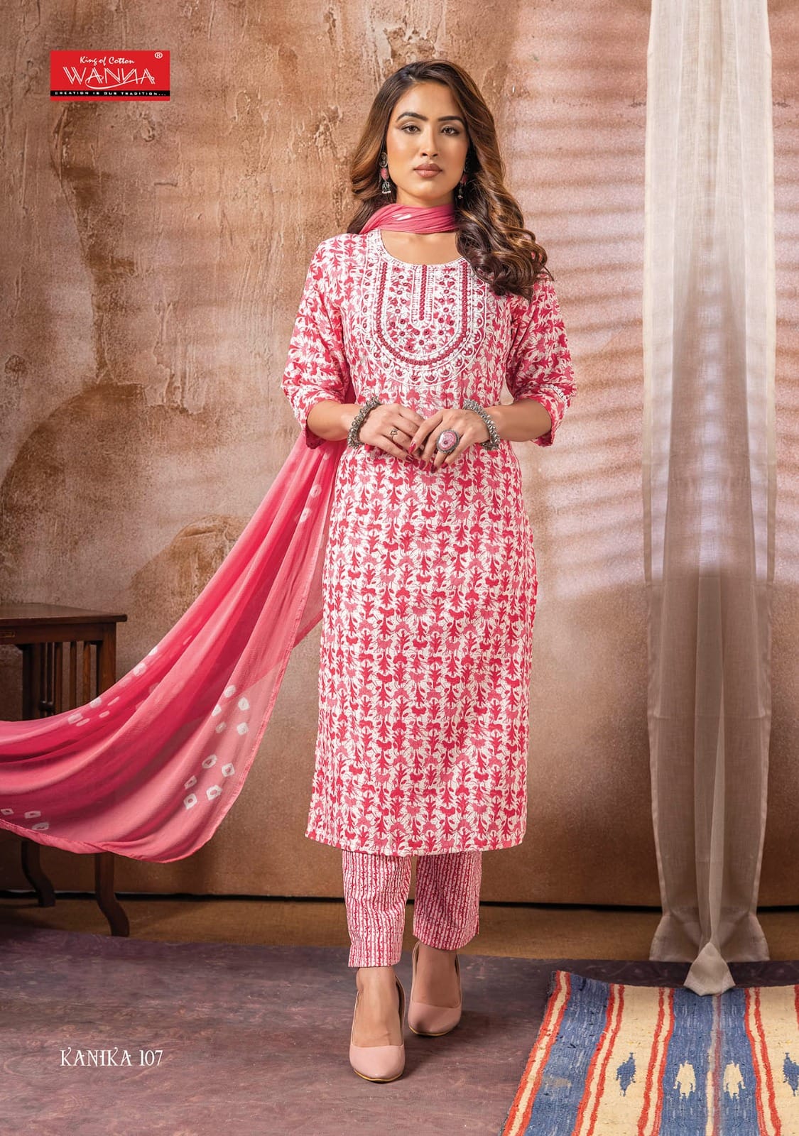 Wanna Kanika Pure Cotton Wholesale Readymade Salwar Suit Catalog — Wholesale Salwar Suits, MPA wholesale from Surat - Gallery Image 5