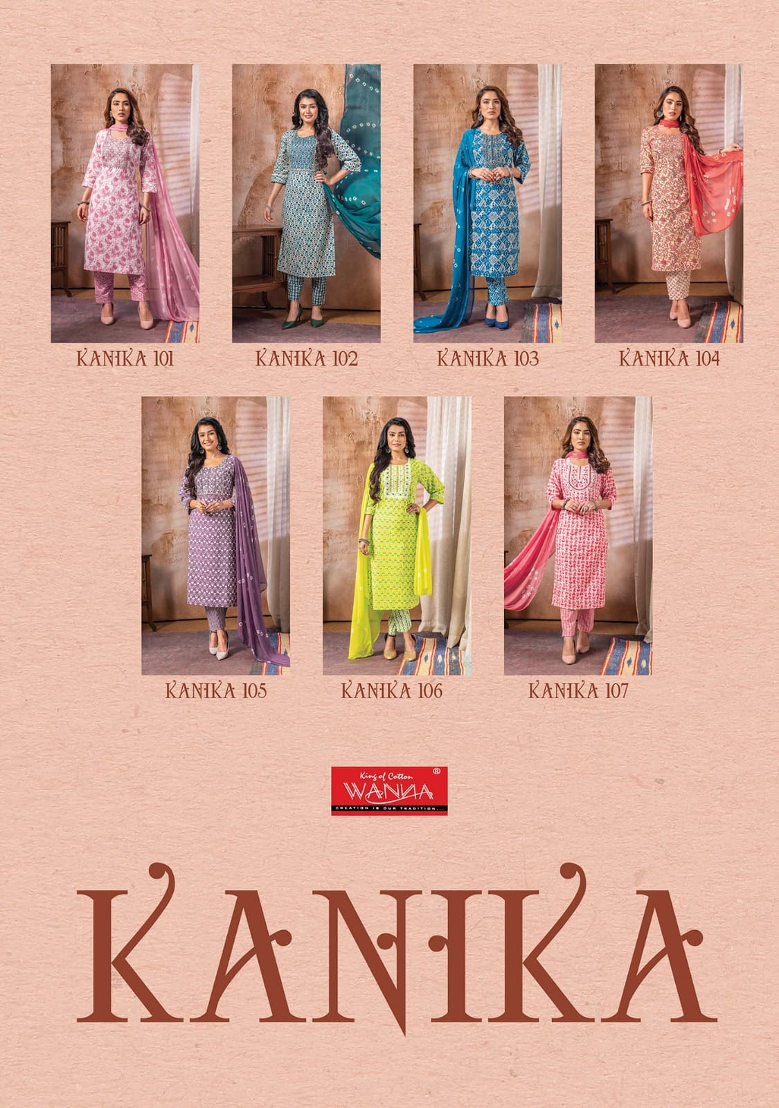 Wanna Kanika Pure Cotton Wholesale Readymade Salwar Suit Catalog — Wholesale Salwar Suits, MPA wholesale from Surat - Gallery Image 6