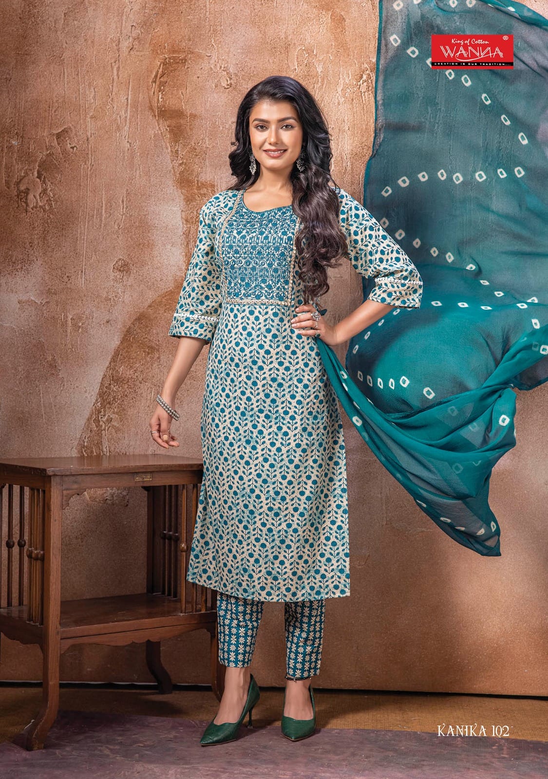 Wanna Kanika Pure Cotton Wholesale Readymade Salwar Suit Catalog — Wholesale Salwar Suits, MPA wholesale from Surat - Gallery Image 7