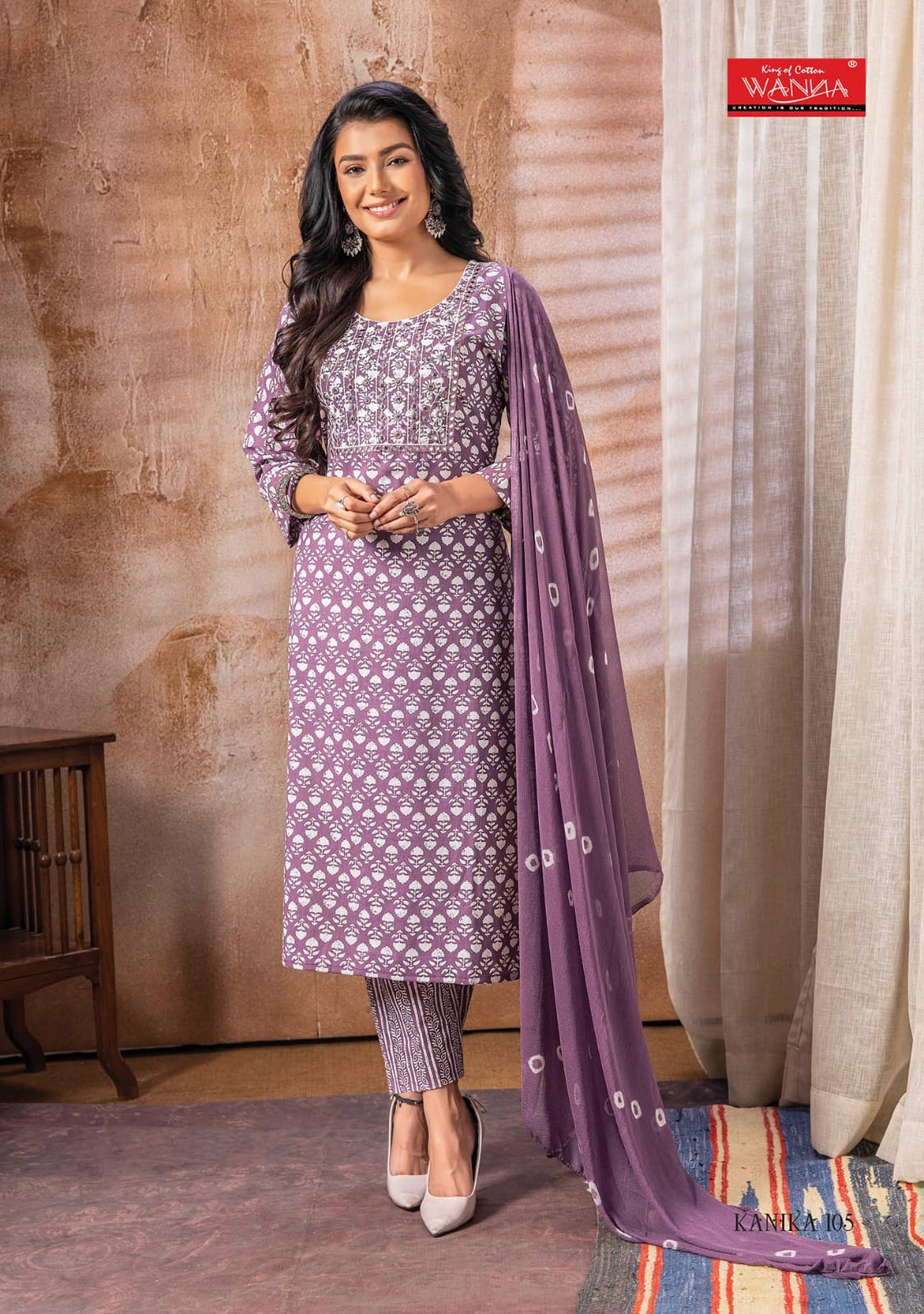 Wanna Kanika Pure Cotton Wholesale Readymade Salwar Suit Catalog — Wholesale Salwar Suits, MPA wholesale from Surat — view 8
