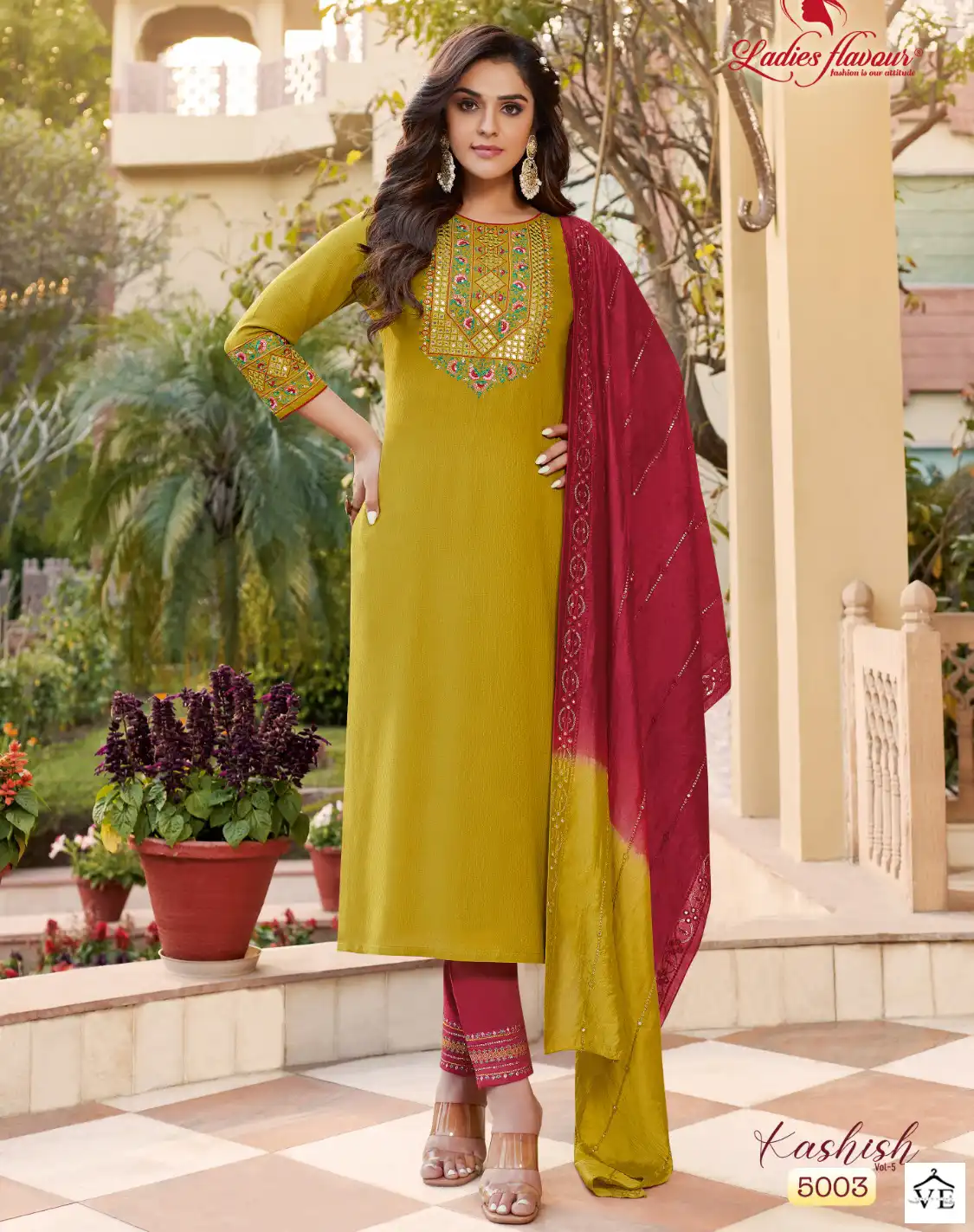 Ladies Flavour Kashish Vol 5 Pure Rayon Weaving Wholesale Readymade Salwar Suit Catalog — Wholesale Salwar Suits, MPA wholesale from Surat — view 1