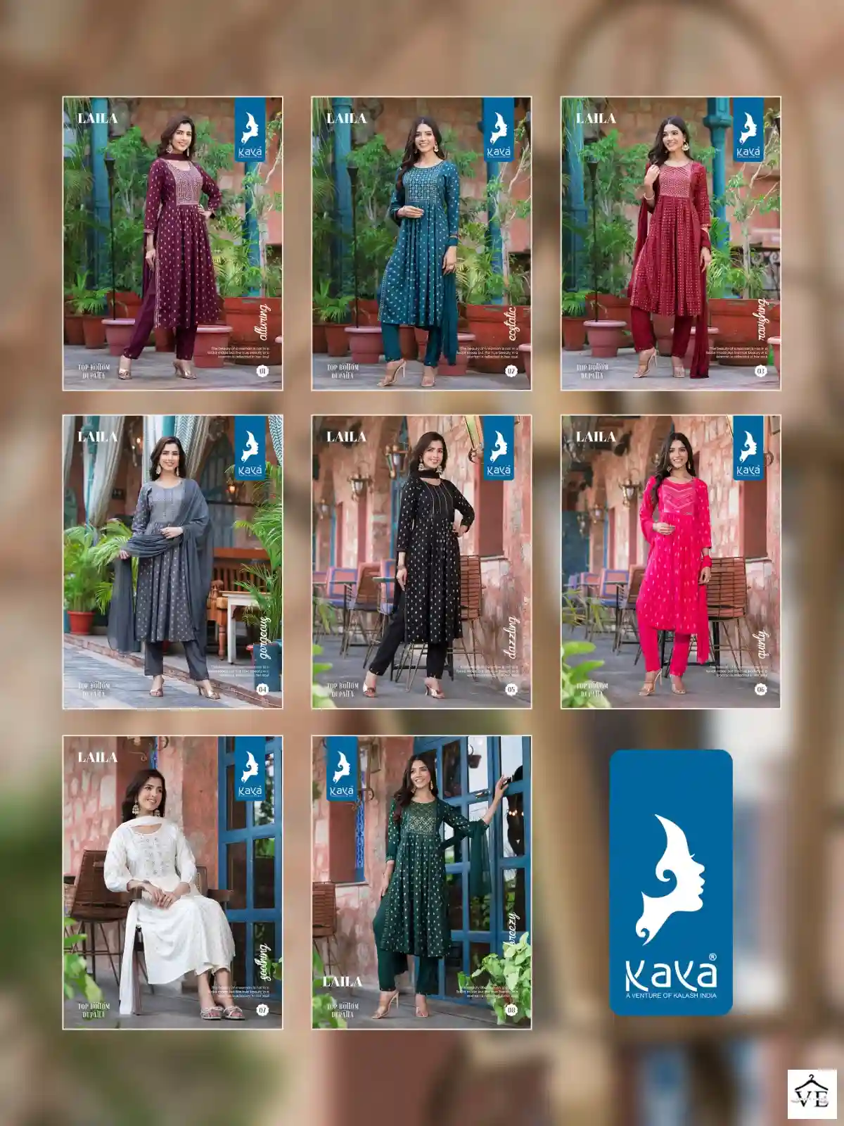 Kaya Laila Rayon Wholesale Readymade Salwar Suit Catalog — Wholesale Salwar Suits, MPA wholesale from Surat — view 9