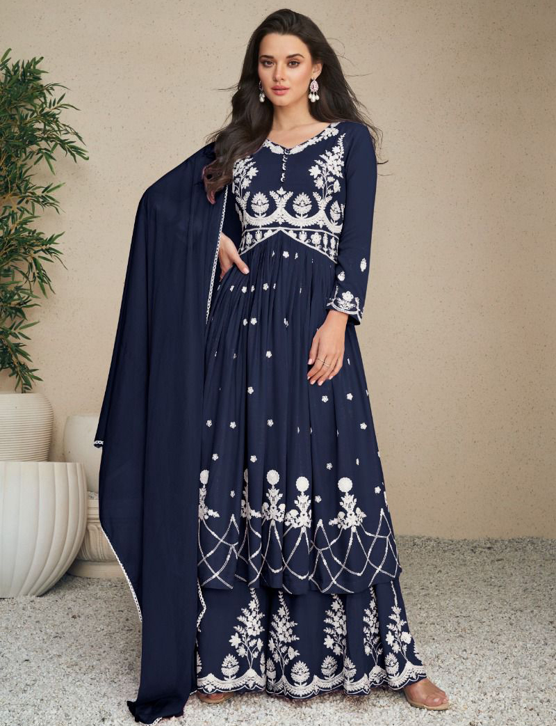 Vamika Lakhnavi Vol 5 Dark Color Heavy Rayon Wholesale Designer Readymade Salwar Suit Catalog — Wholesale Salwar Suits, MPA wholesale from Surat — view 1