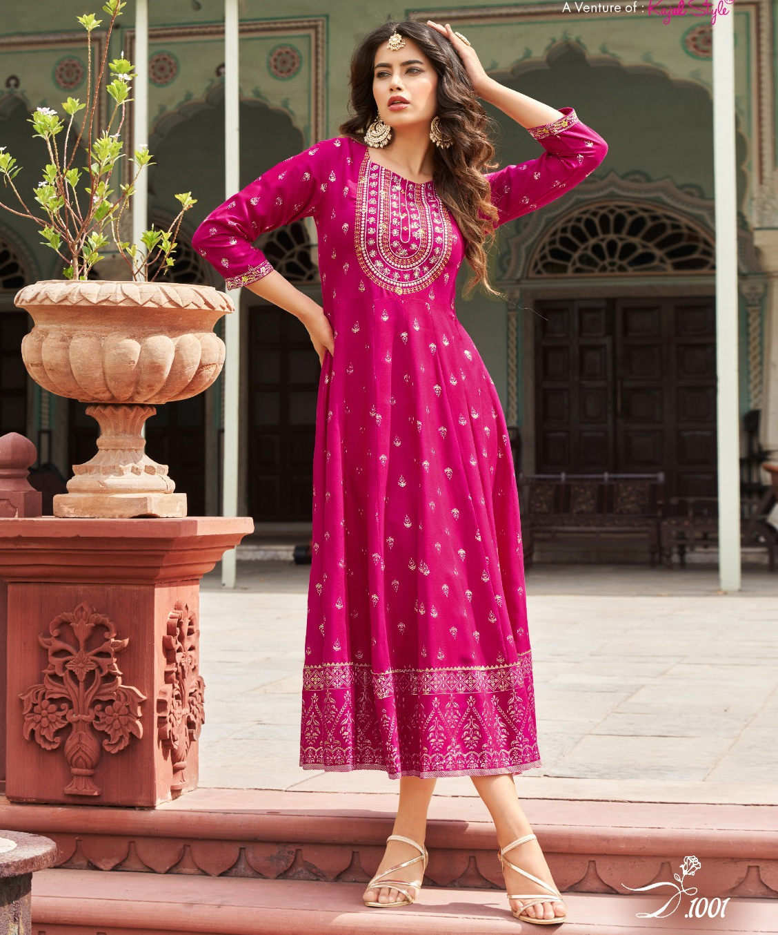Diya Trends Lakme Vol 1 Rayon Wholesale Designer Gowns Catalog — Wholesale Kurtis, Diya Trends wholesale from Surat — view 1