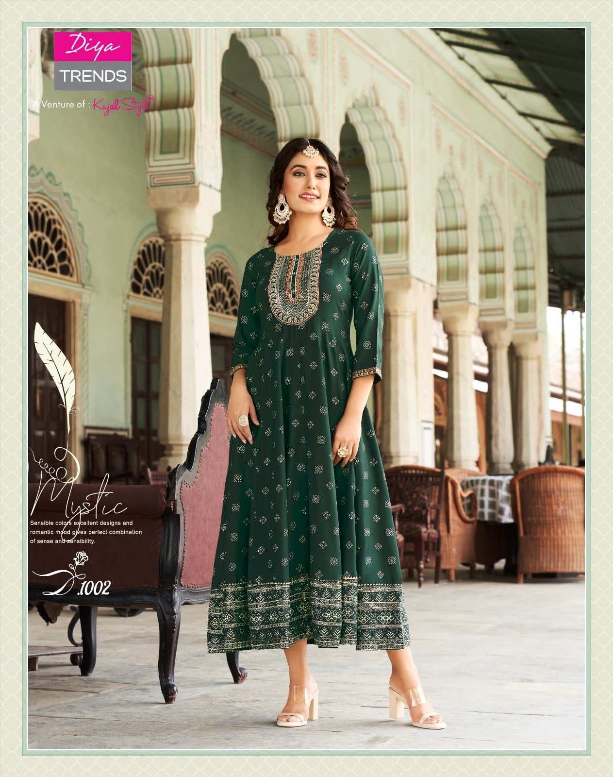 Diya Trends Lakme Vol 1 Rayon Wholesale Designer Gowns Catalog — Wholesale Kurtis, Diya Trends wholesale from Surat - Gallery Image 7