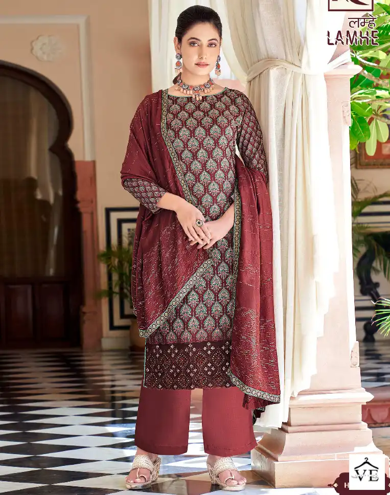 Alok Suits Lamhe Muslin Wholesale Designer Salwar Suit Catalog — Wholesale Salwar Suits, MPA wholesale from Surat — view 1