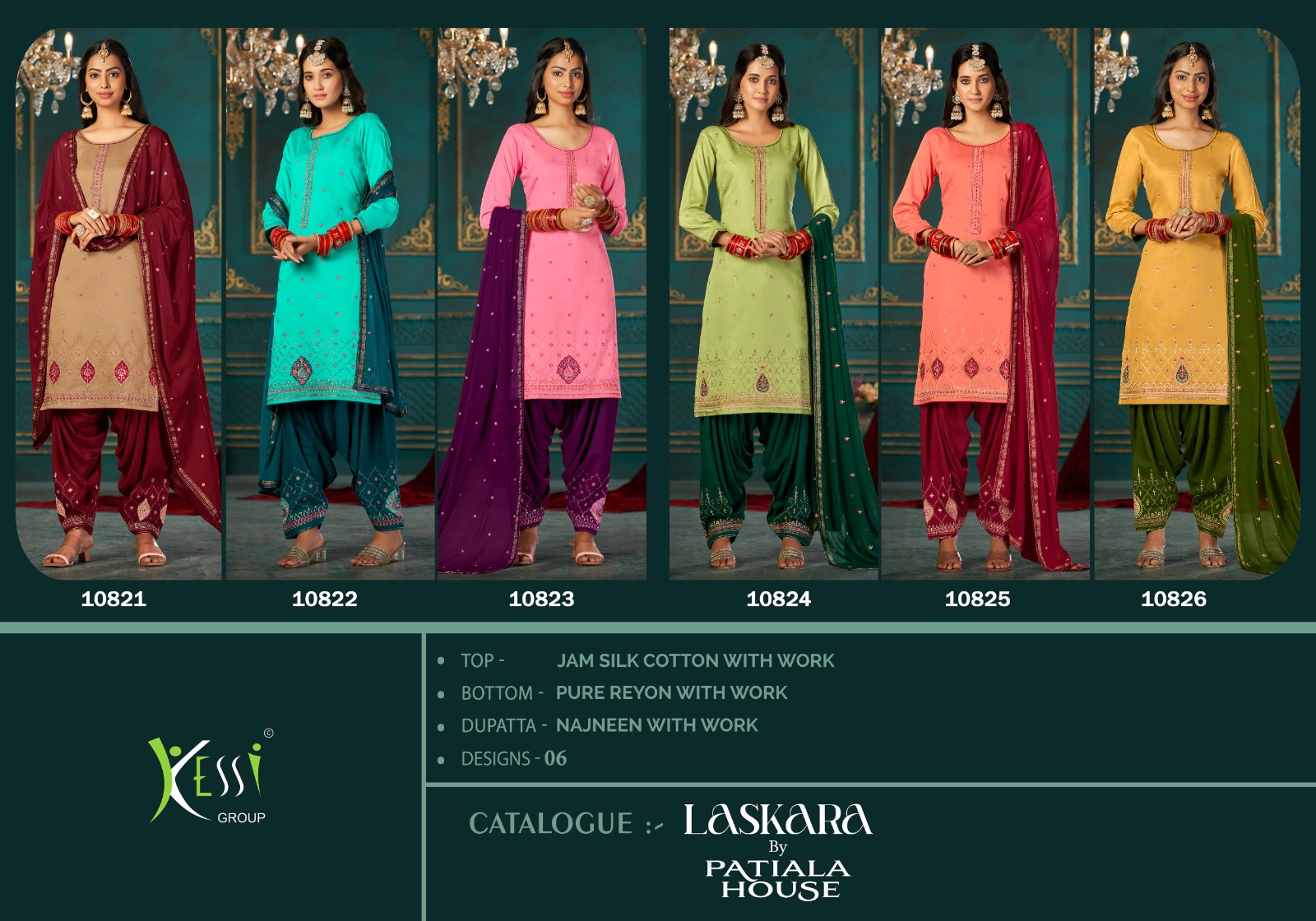Kalarang Laskara Jam Silk Cotton Wholesale Designer Salwar Suit Catalog — Wholesale Salwar Suits, MPA wholesale from Surat — view 7