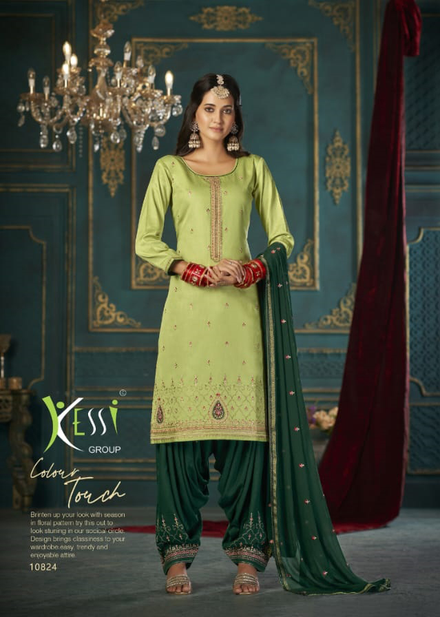 Kalarang Laskara Jam Silk Cotton Wholesale Designer Salwar Suit Catalog — Wholesale Salwar Suits, MPA wholesale from Surat - Gallery Image 2