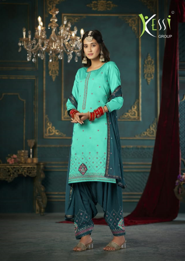 Kalarang Laskara Jam Silk Cotton Wholesale Designer Salwar Suit Catalog — Wholesale Salwar Suits, MPA wholesale from Surat - Gallery Image 5