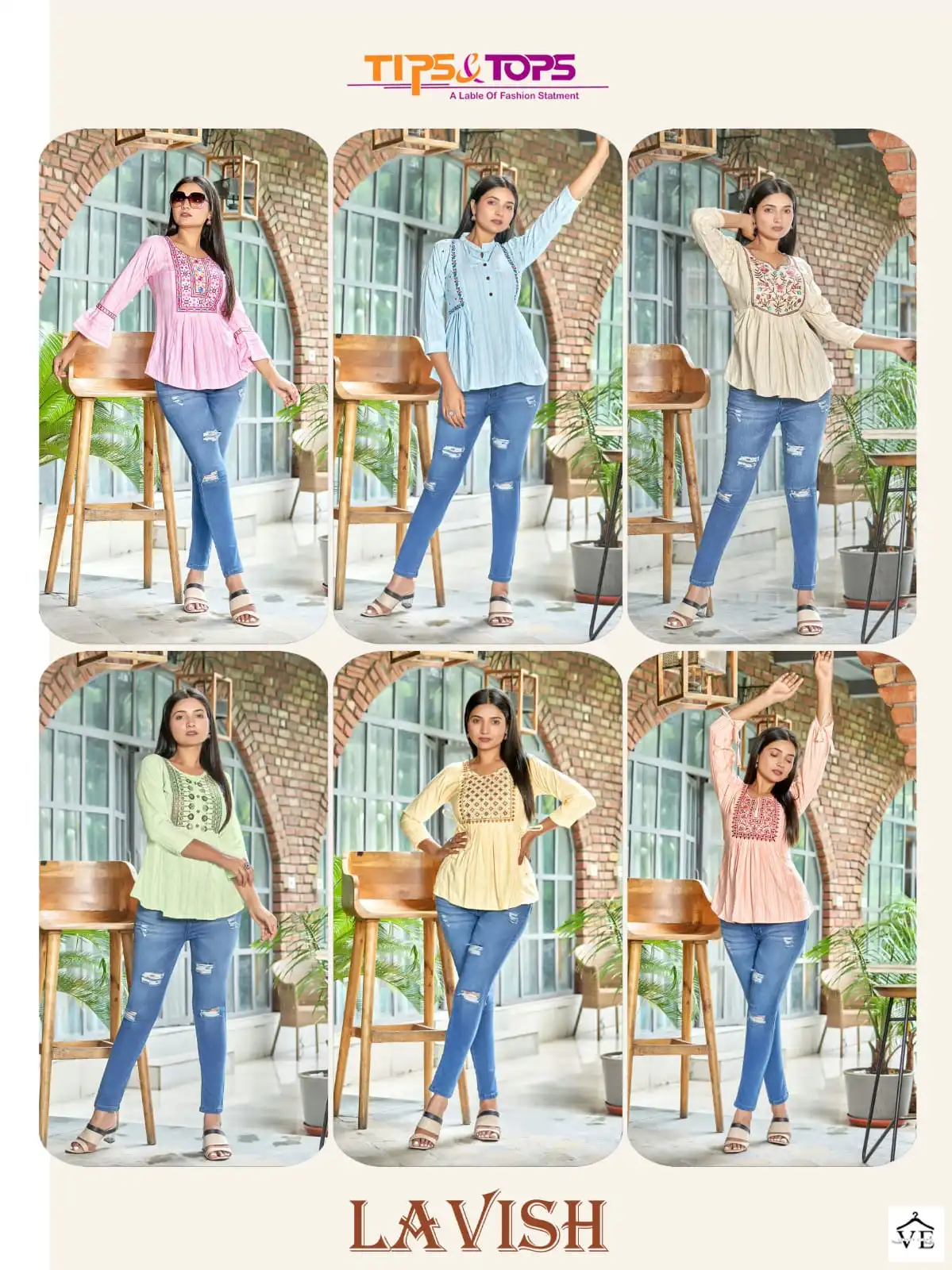 Tips &amp; Tops Lavish Premium Lining Rayon Wholesale Kurtis Catalog — Wholesale Kurtis, MPA wholesale from Surat — view 7