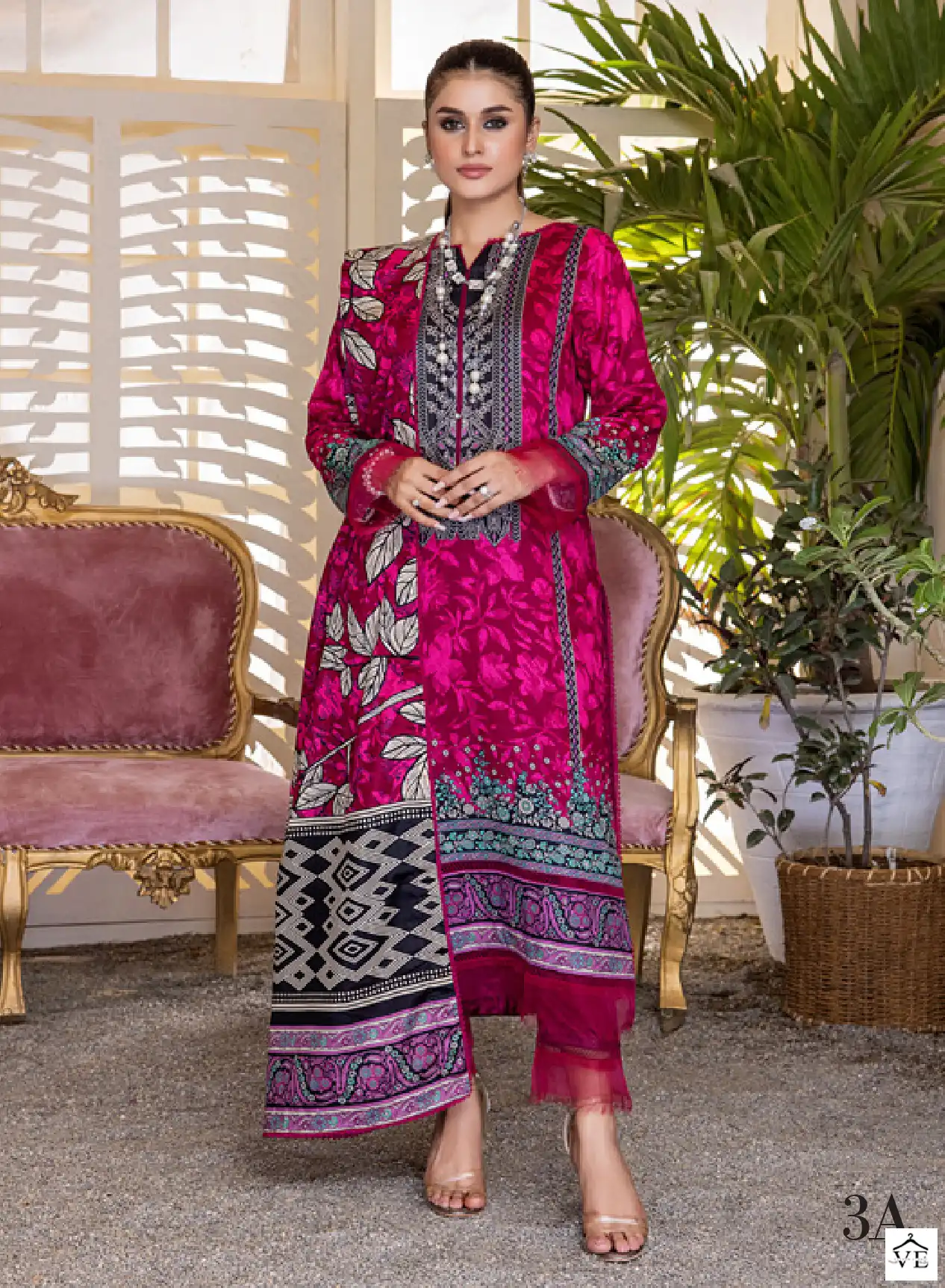 Al Zohaib Anum Lawn Collection 23 Printed Lawn Wholesale Pakistani Salwar Suit Catalog — Wholesale Salwar Suits, MPA wholesale from Surat - Gallery Image 3