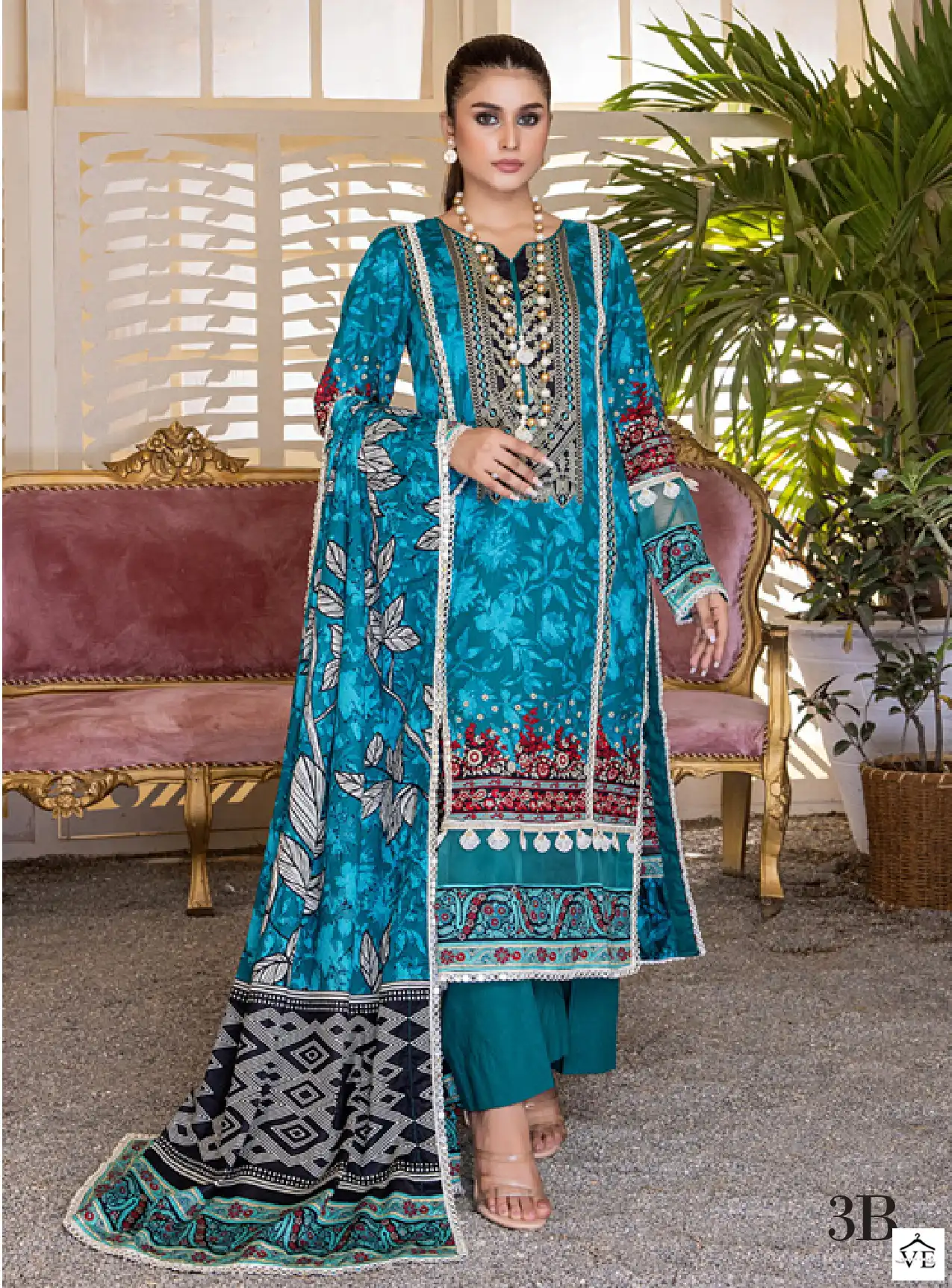 Al Zohaib Anum Lawn Collection 23 Printed Lawn Wholesale Pakistani Salwar Suit Catalog — Wholesale Salwar Suits, MPA wholesale from Surat - Gallery Image 4
