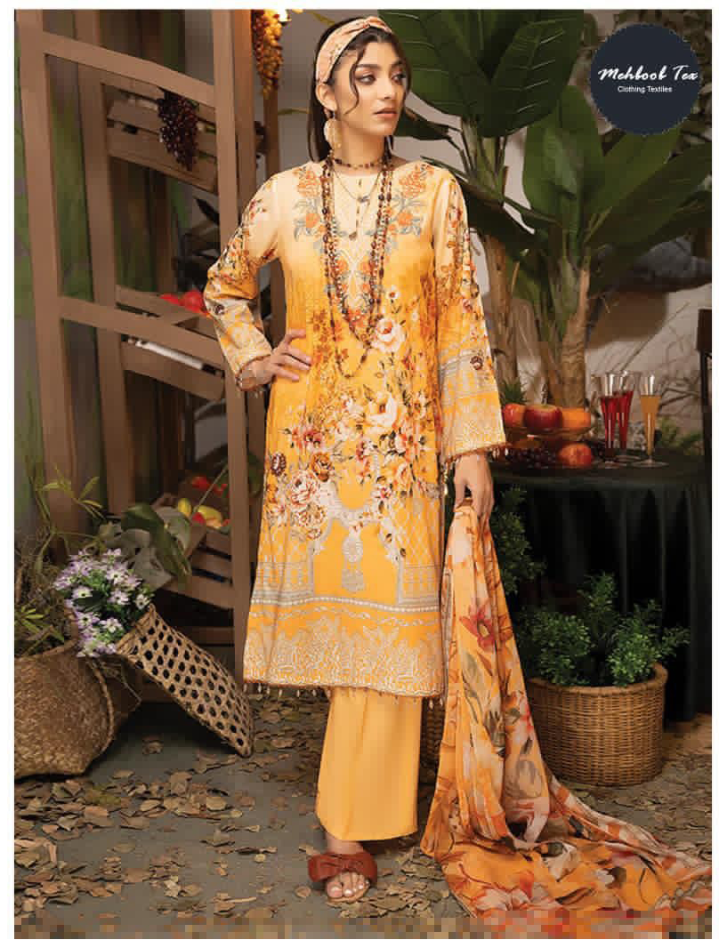 Mehboob Libaas Summer Pure Cotton Print Wholesale Pakistani Salwar Suit Catalog — Wholesale Salwar Suits, MPA wholesale from Surat - Gallery Image 3